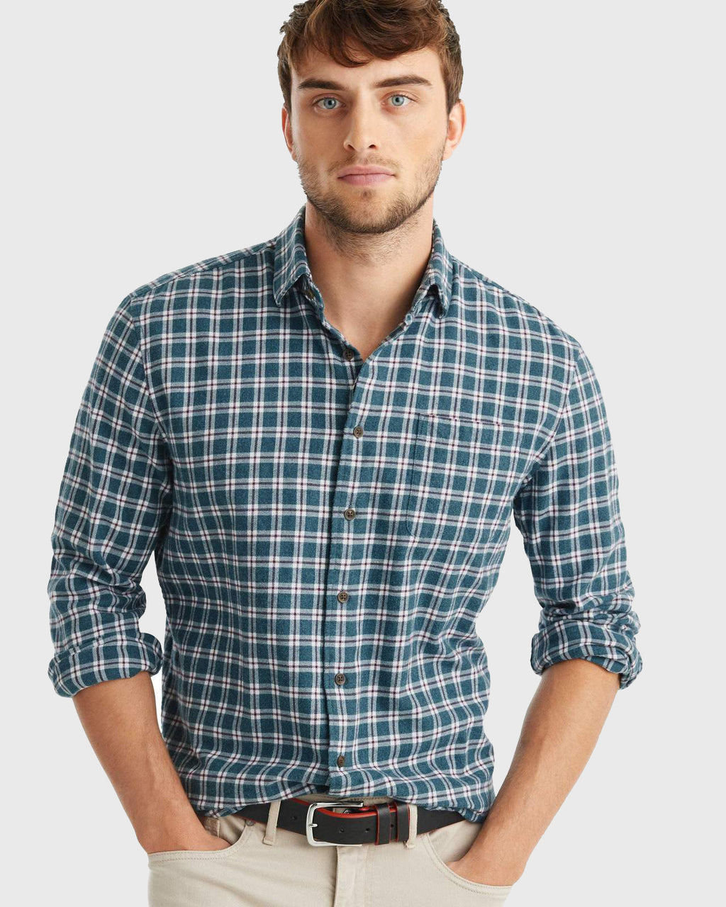 Johnnie-O Men's Pawley Hangin' Out Button Down Shirt - Saint Bernard