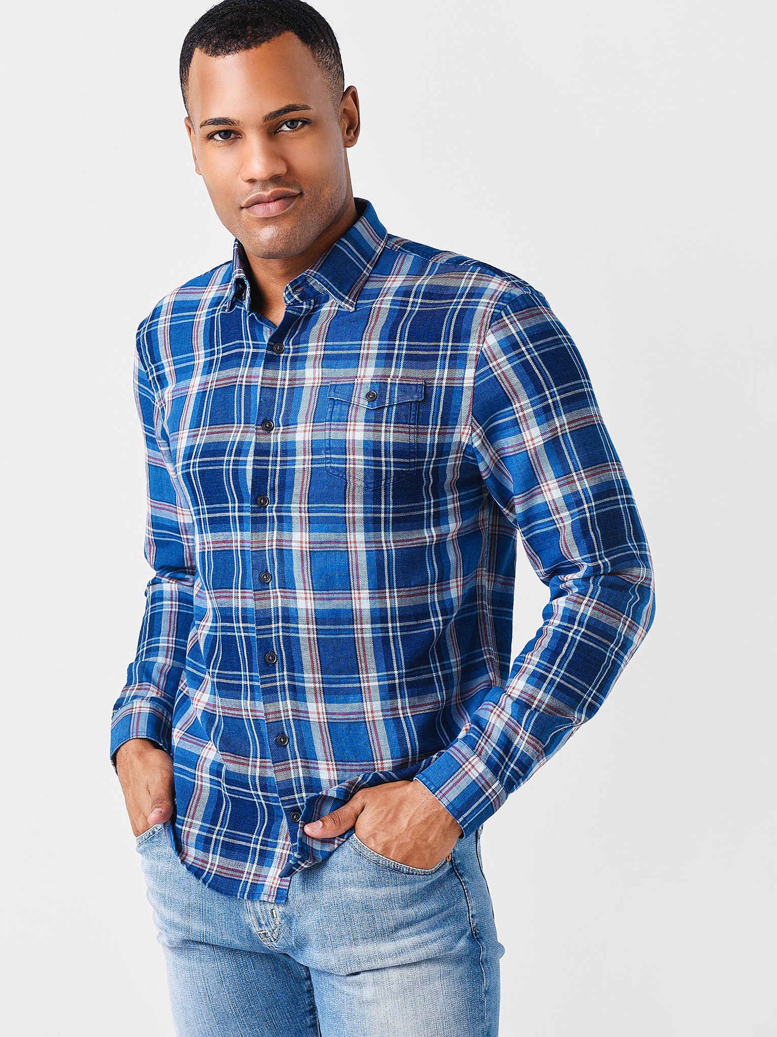 Johnnie-O Men's Simon Hangin' Out Button-Down Shirt - Saint Bernard