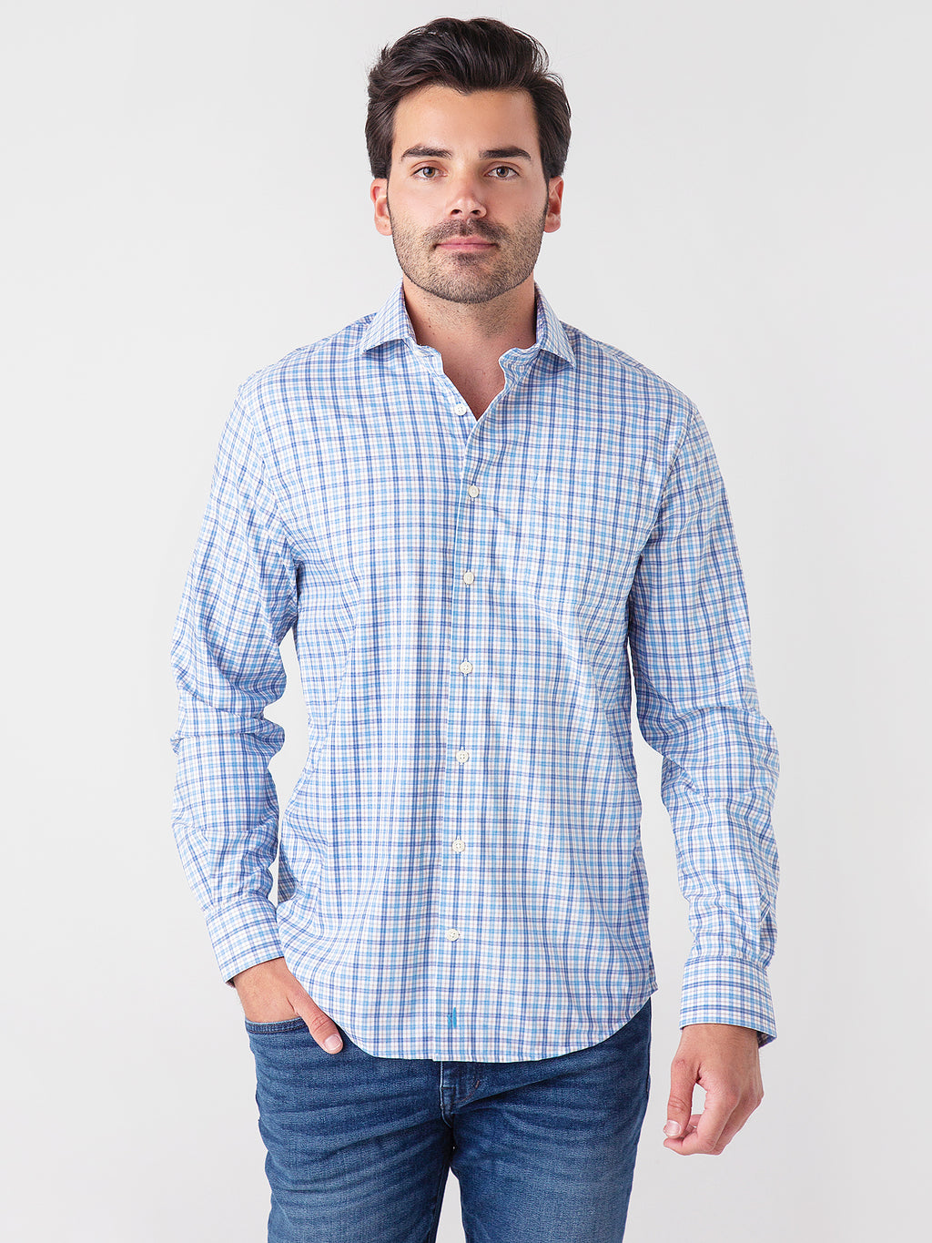 Johnnie-O Men's Osage Button-Down Shirt - Saint Bernard