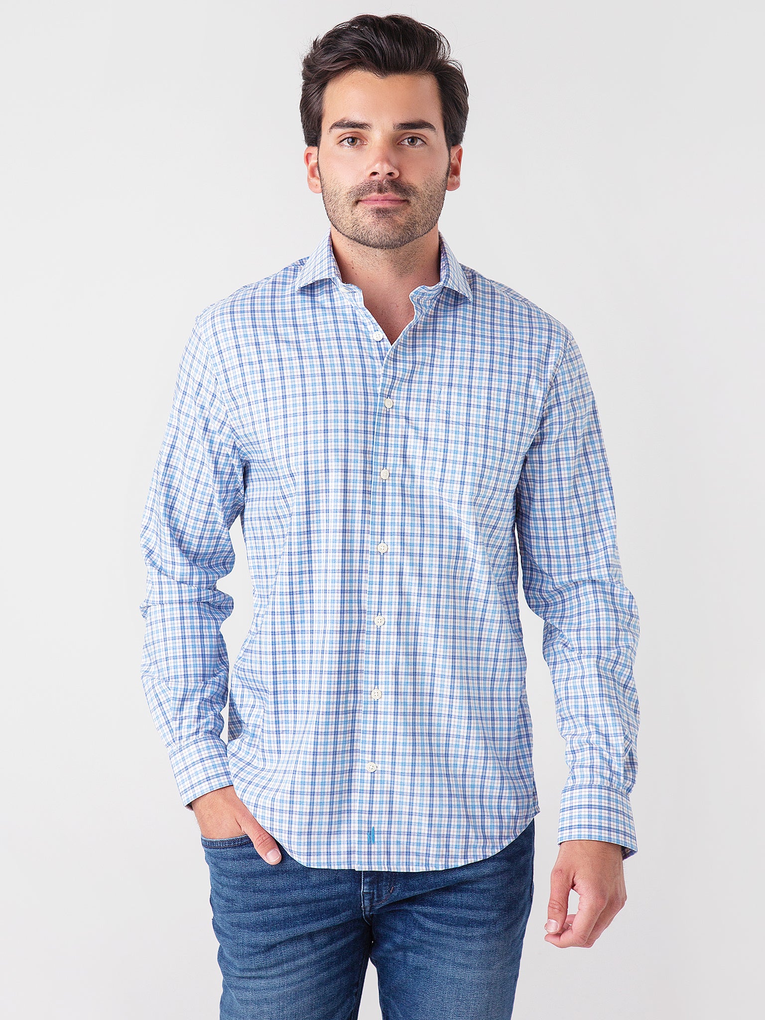 Johnnie-O Men's Osage Button-Down Shirt - Saint Bernard