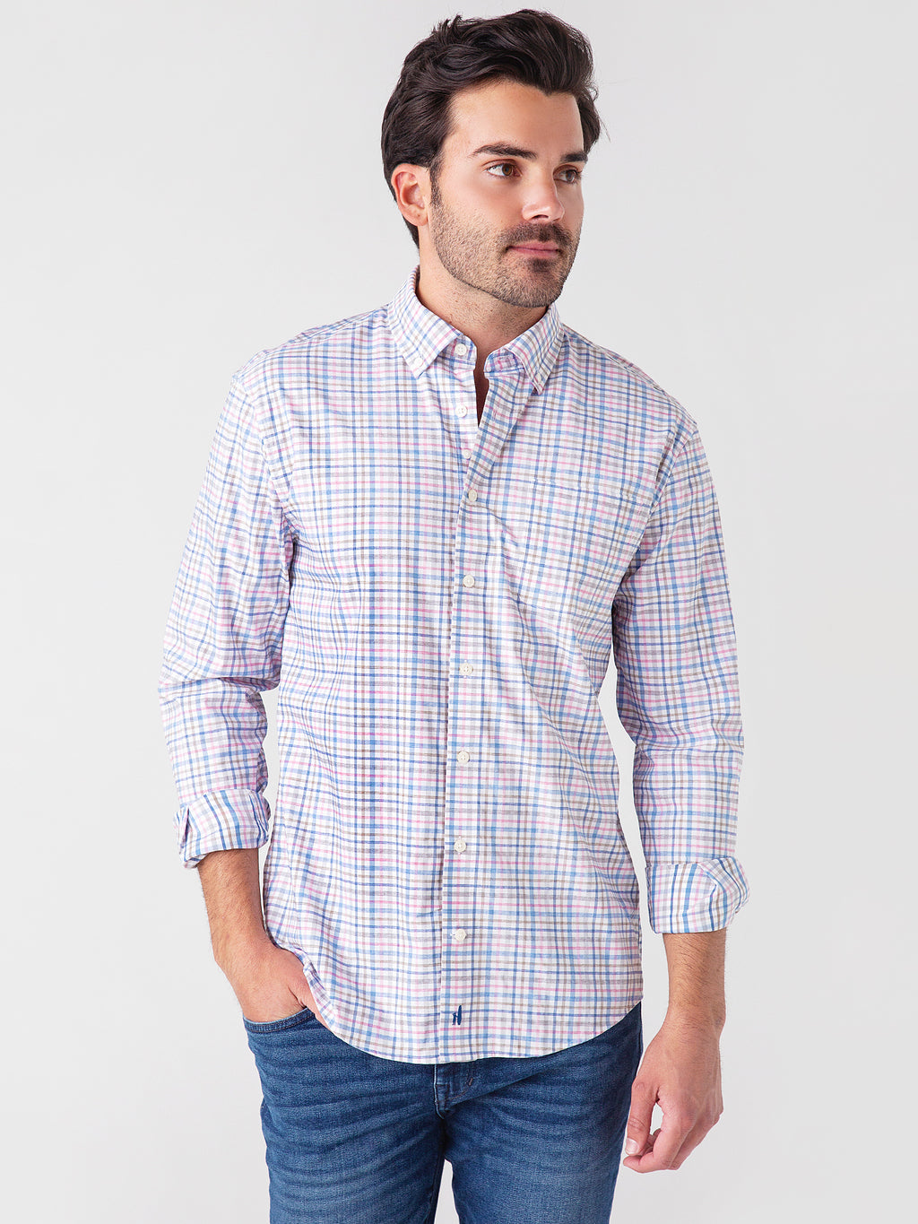 Johnnie-O Men's Taft Prep-Formance Button-Down Shirt - Saint Bernard