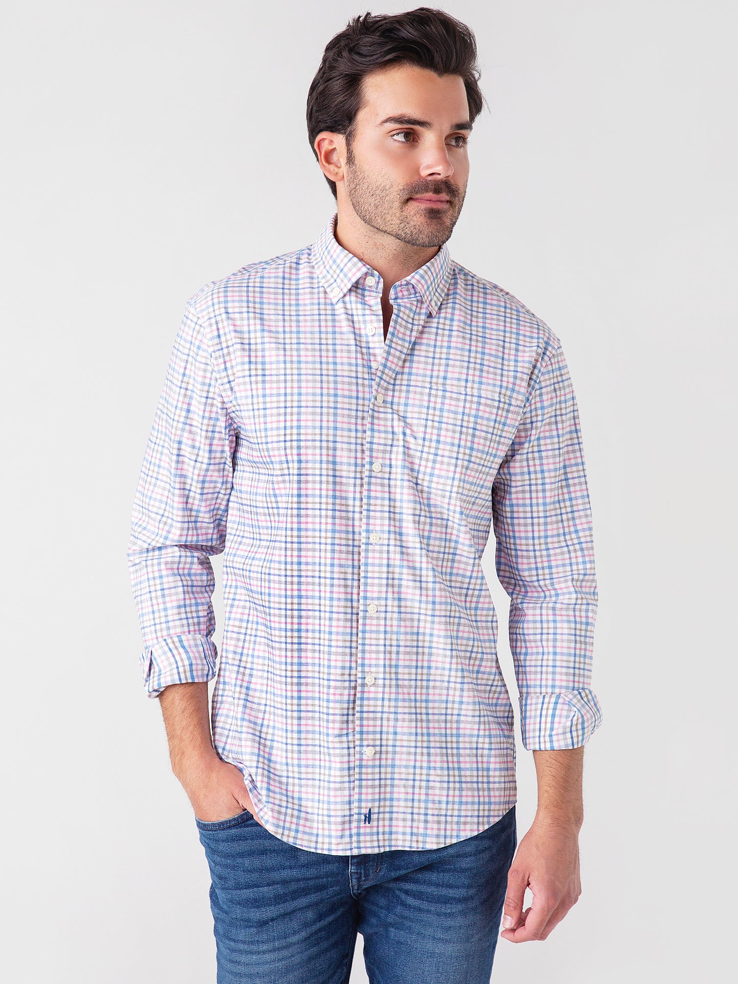 Johnnie-O Men's Taft Prep-Formance Button-Down Shirt - Saint Bernard