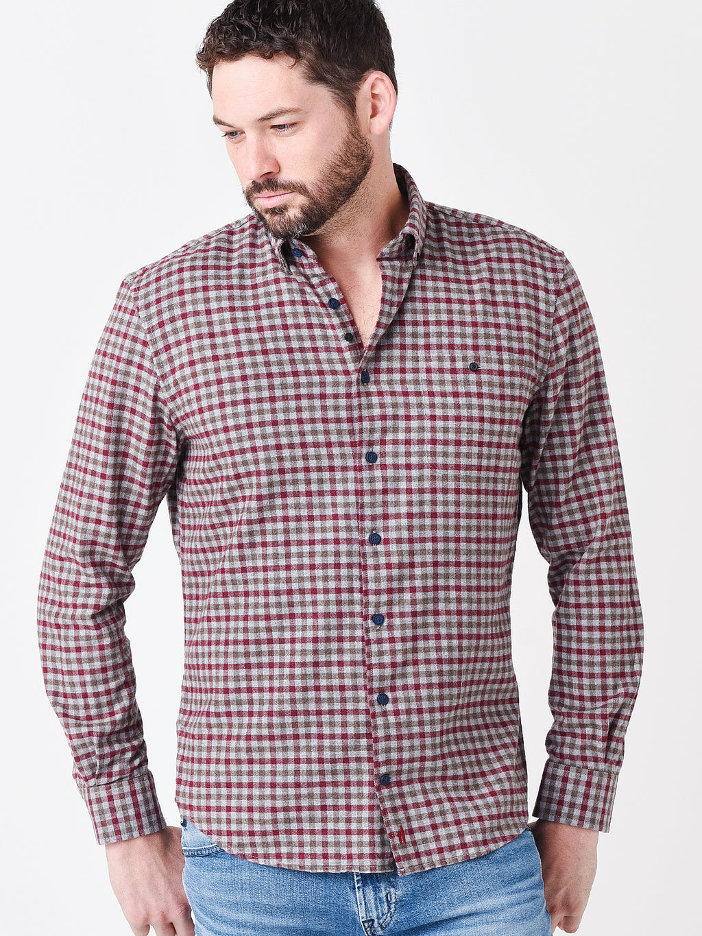 Johnnie-O Men's Dickens Sport Shirt - Saint Bernard
