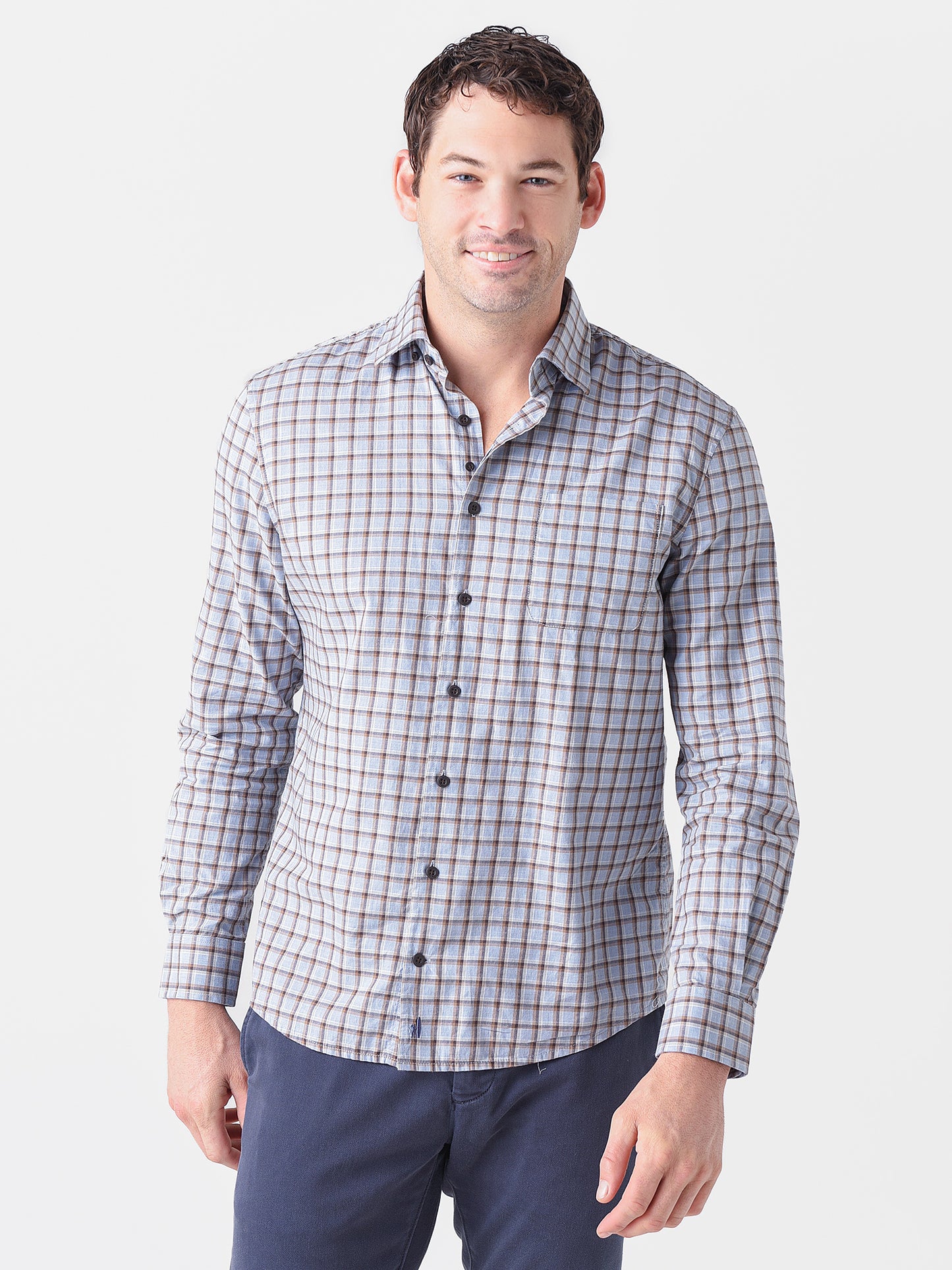 Johnnie-O Men's Ajax Hangin' Out Button Down Shirt - Saint Bernard