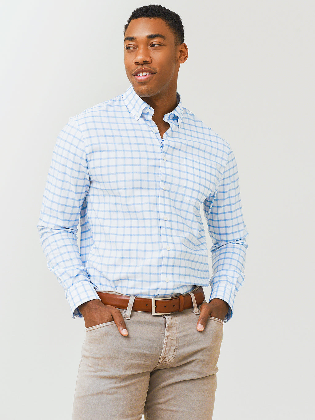Johnnie-O Men's Gobi Prep-Formance Button-Down Shirt - Saint Bernard