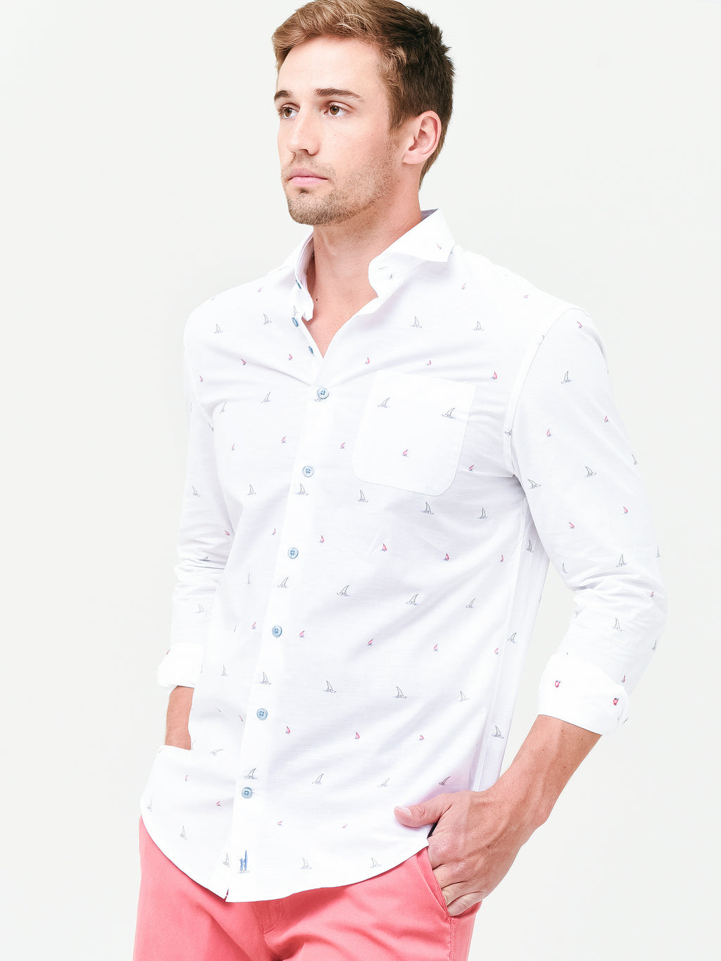 Johnnie-O Men's Faber Top Shelf Button-Down Shirt - Saint Bernard