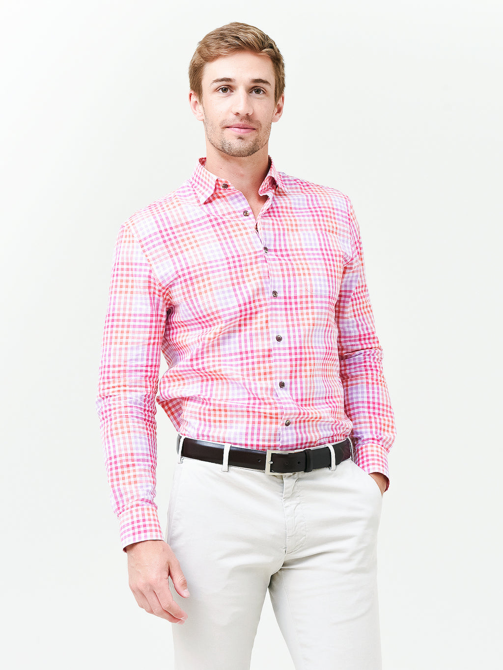 Johnnie-O Men's Shula Top Shelf Button-Down Shirt - Saint Bernard