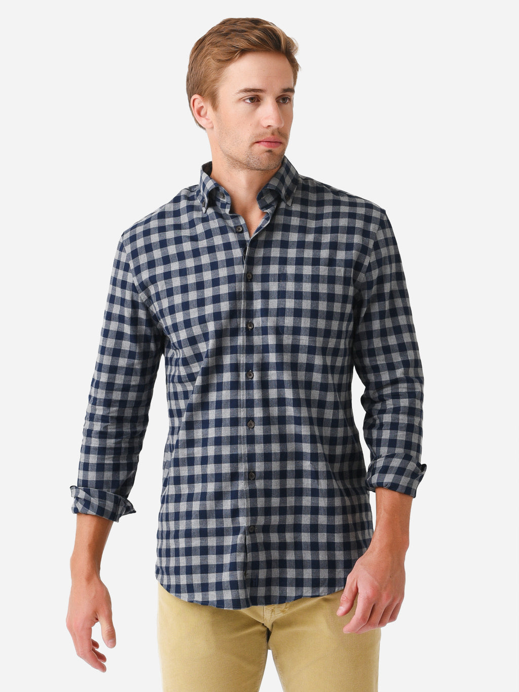 Johnnie-O Men's Frank Hangin' Out Button-Down Shirt - Saint Bernard
