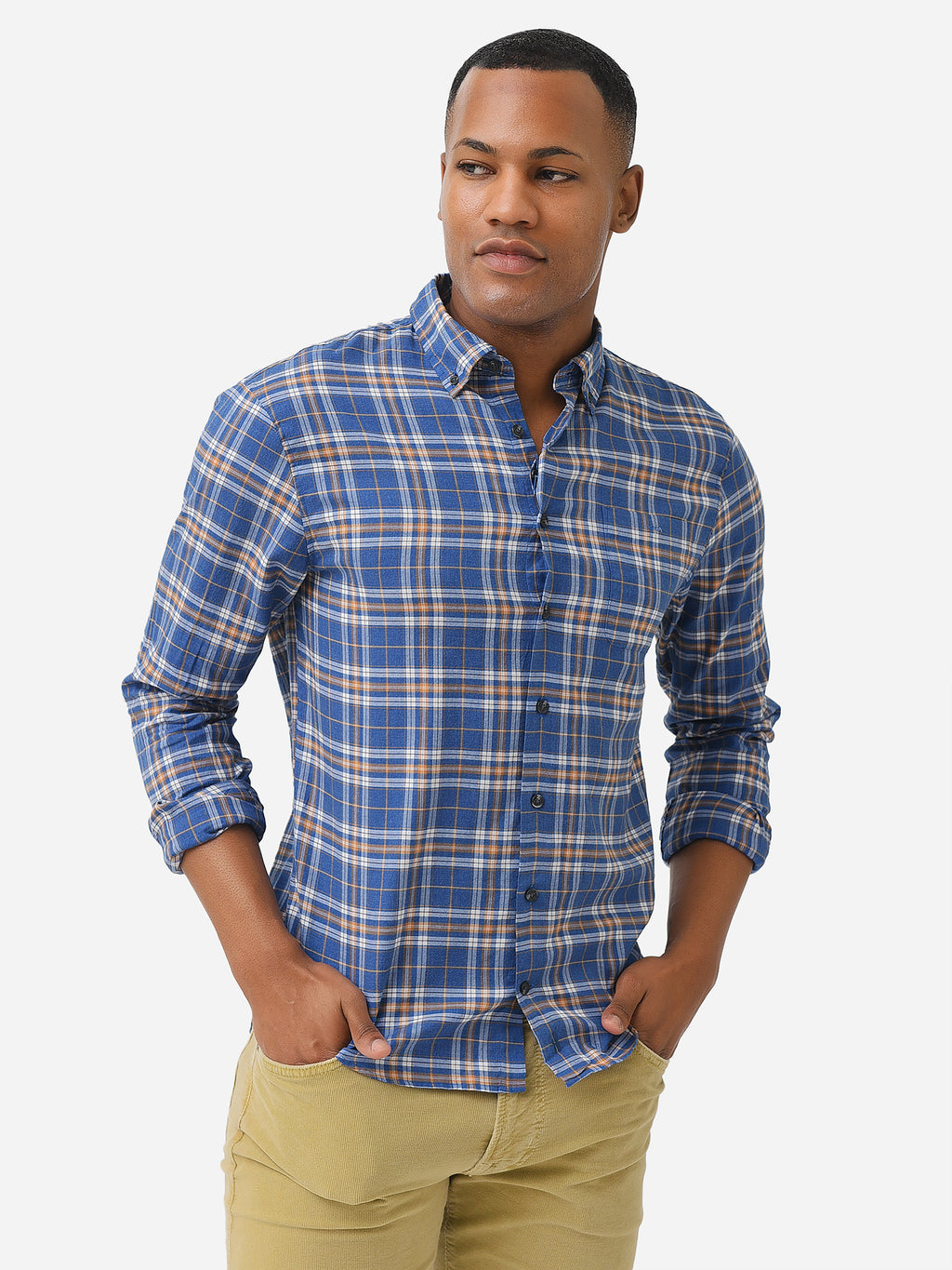 Johnnie-O Men's Ferguson Hangin' Out Surflannel Button-Down Shirt - Saint Bernard