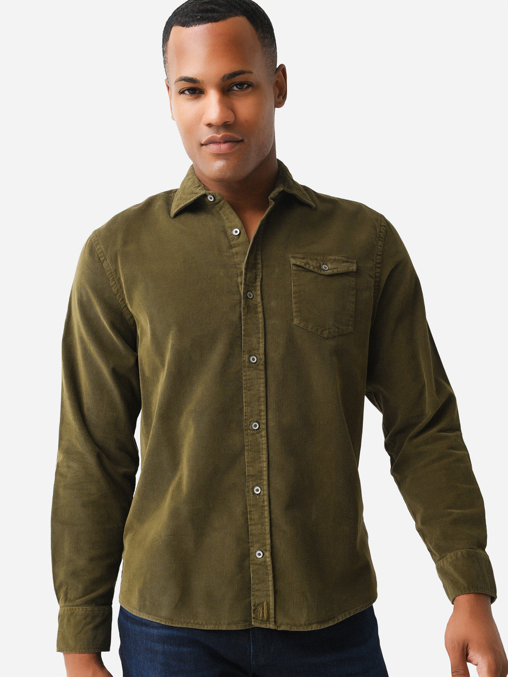 Johnnie-O Men's Kodiak Hangin' Out Corduroy Shirt - Saint Bernard
