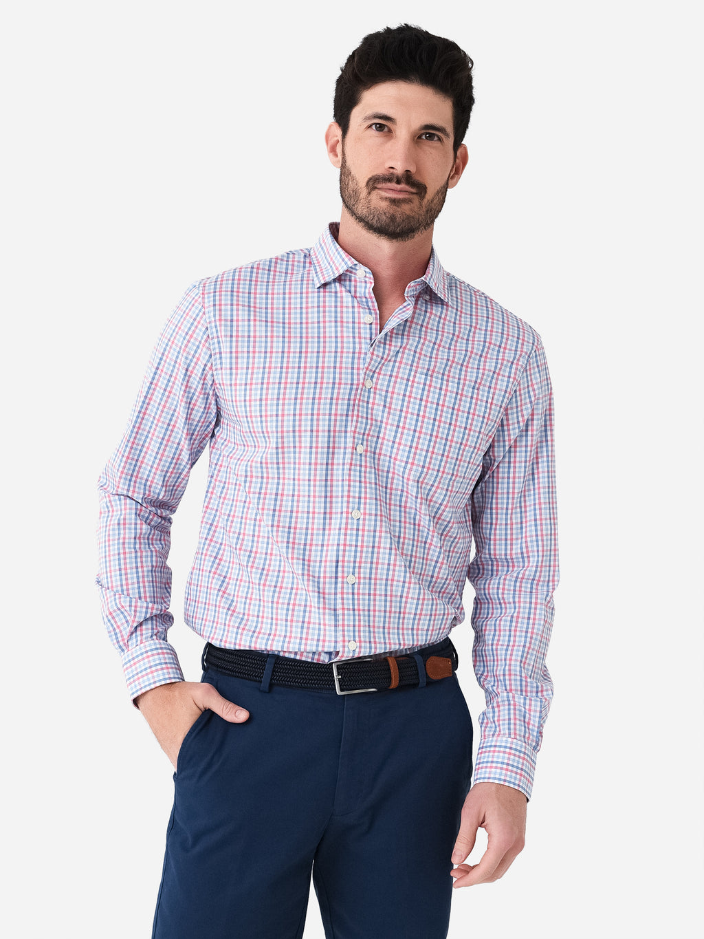 Johnnie-O Men's Cary Prep-Formance Button-Down Shirt - Saint Bernard