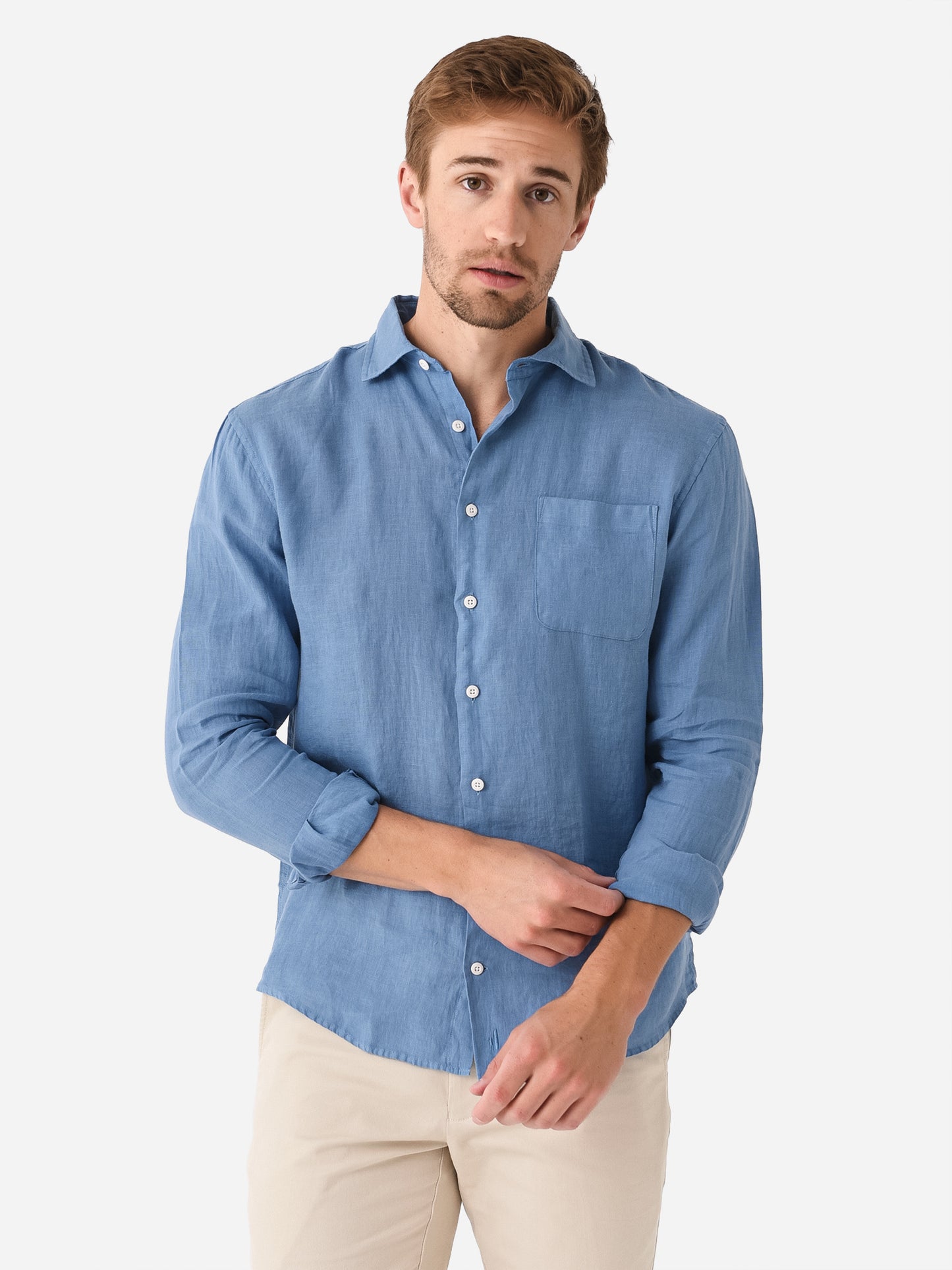 Johnnie-O Men's Felix Hangin' Out Button-Down Shirt - Saint Bernard