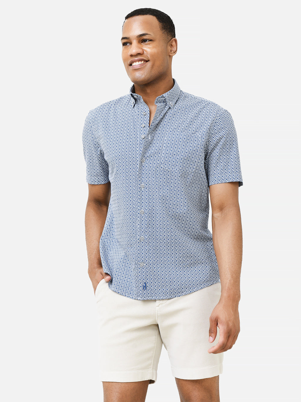 Johnnie-O Men's Nichols Hangin' Out Button-Down Shirt - Saint Bernard