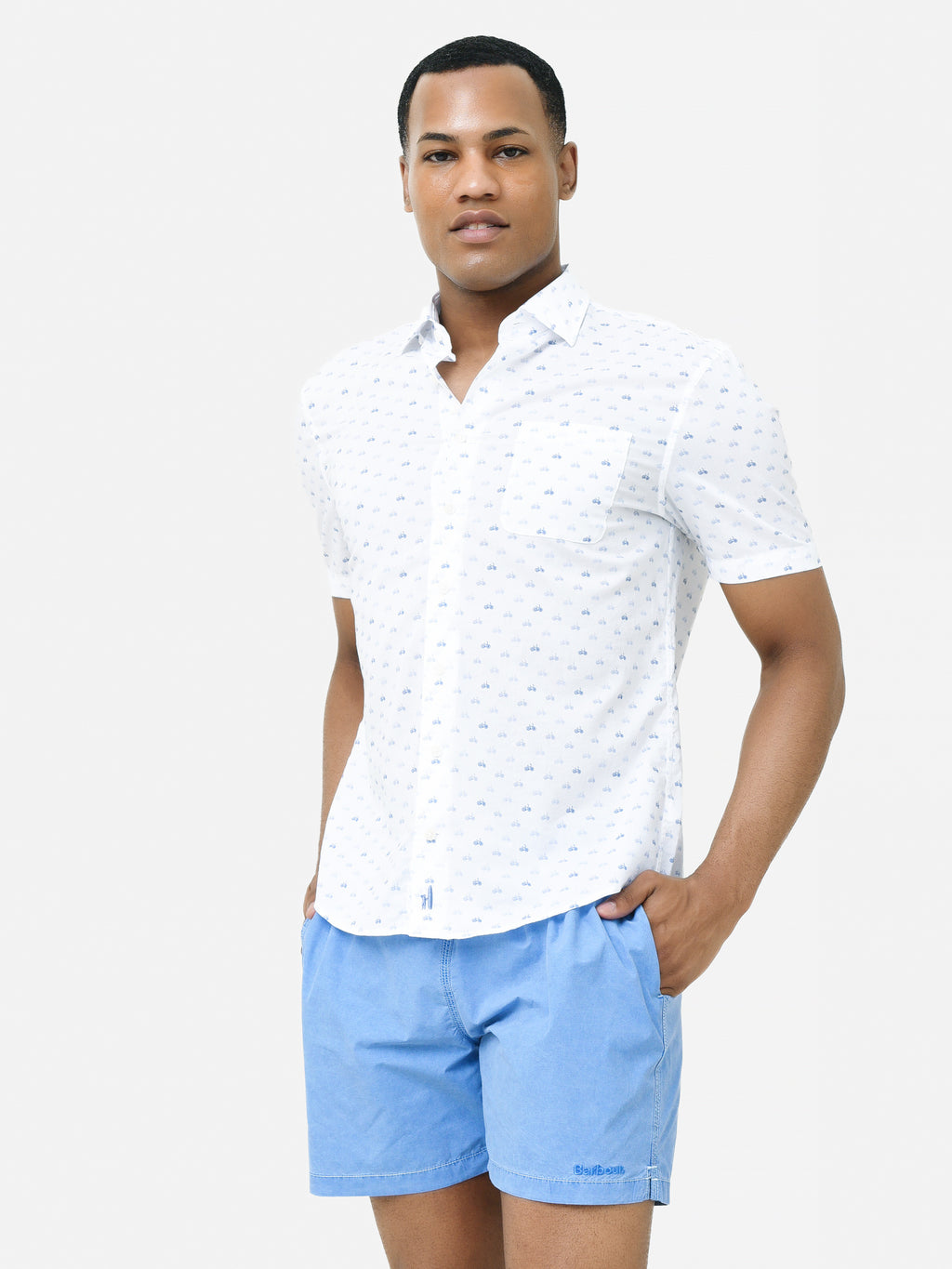 Johnnie-O Men's Dayton Hangin' Out Button-Down Shirt - Saint Bernard