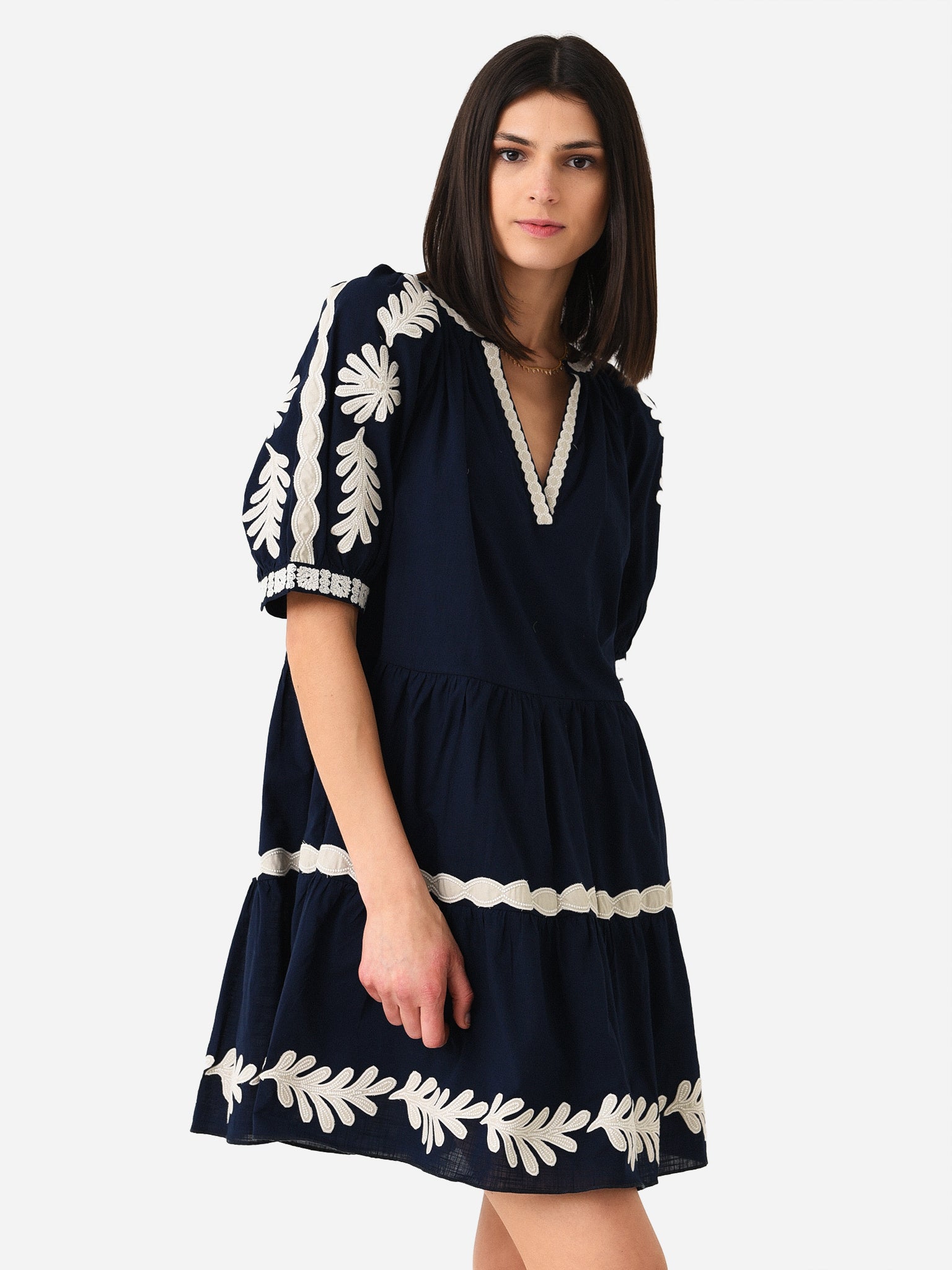 velvet smock dress Ruffle in Plum Megan Crook Textiles forward woman who appreciates both style and comfort. Warehouse Women's Smock Tiered Velvet