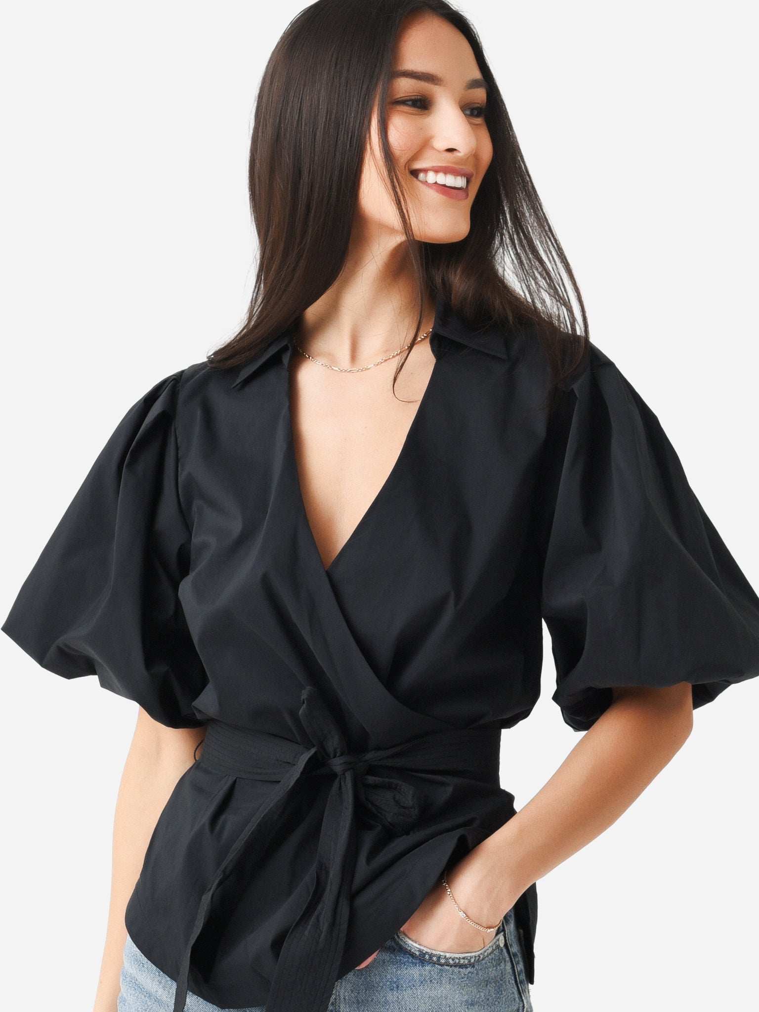 Simkhai Women's Waverly Wrap Top - Saint Bernard