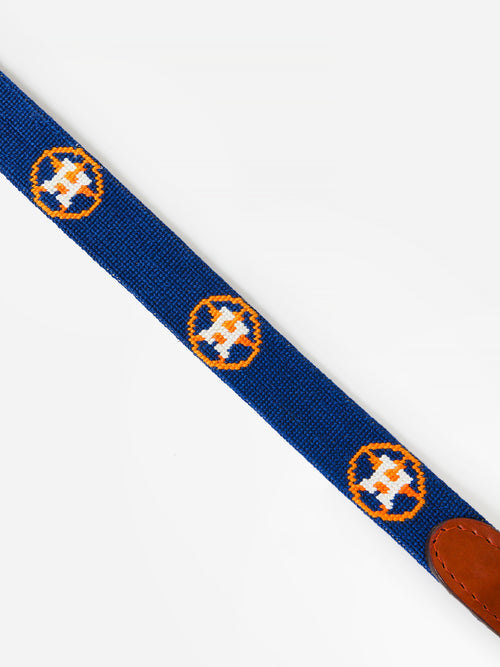 Smathers & Branson Boys' Houston Astros Needlepoint Belt