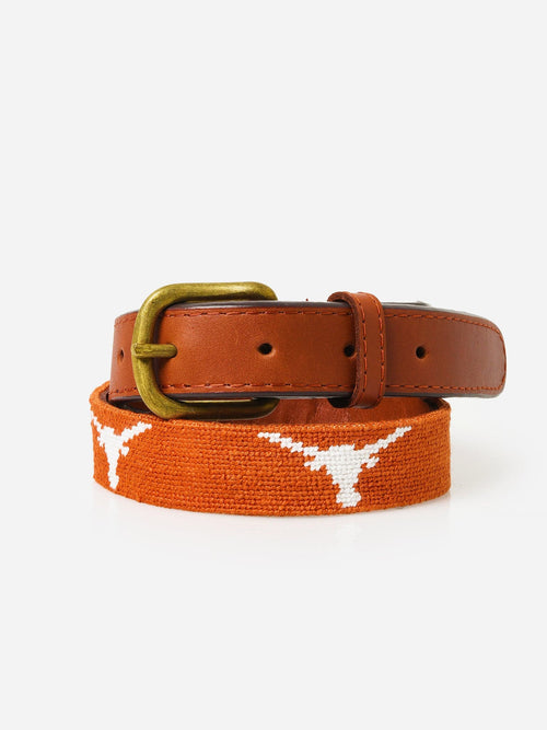 Smathers & Branson Boys' University of Texas Needlepoint Belt