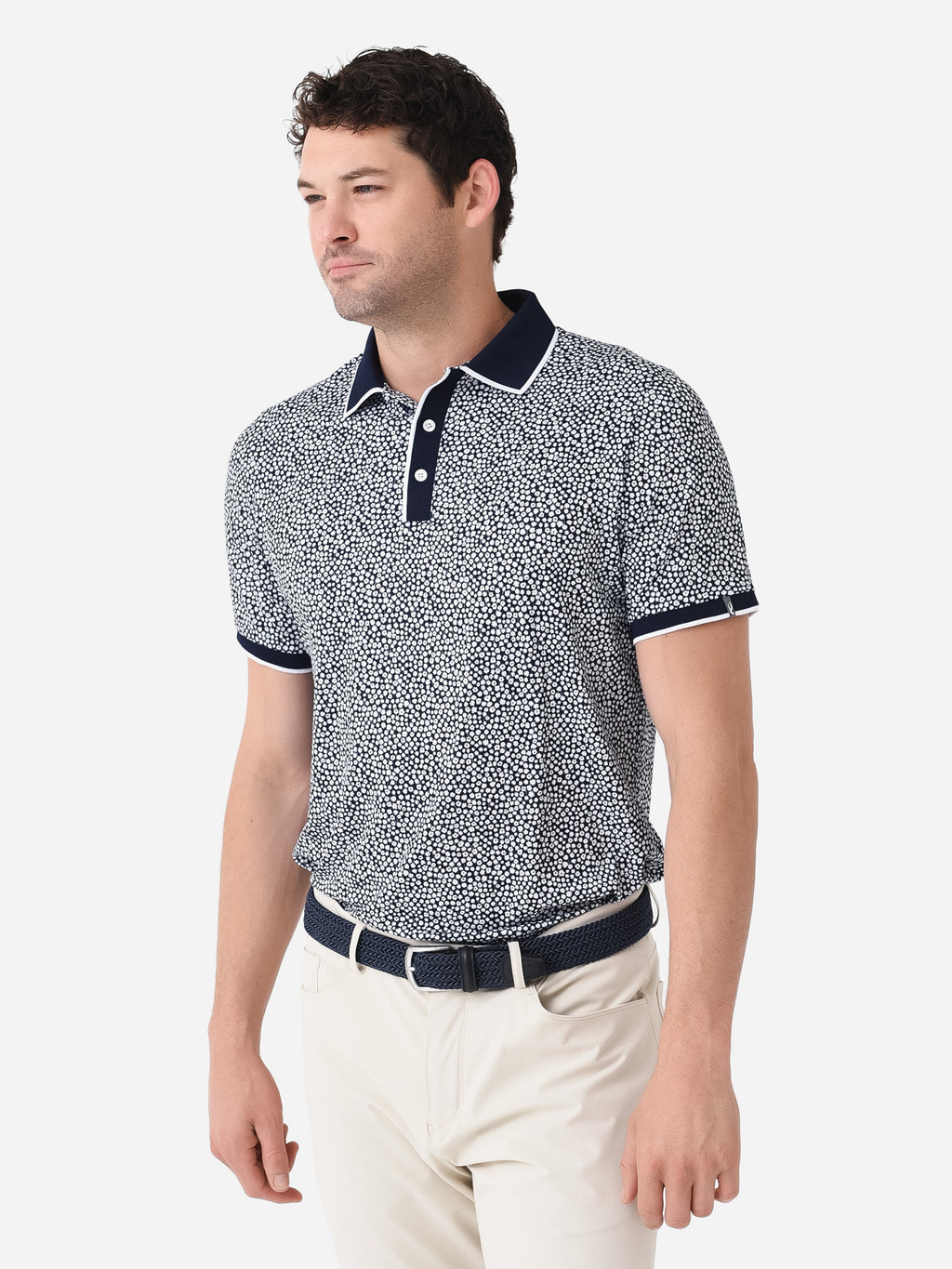 KJUS Men's Lance Printed Polo - Saint Bernard