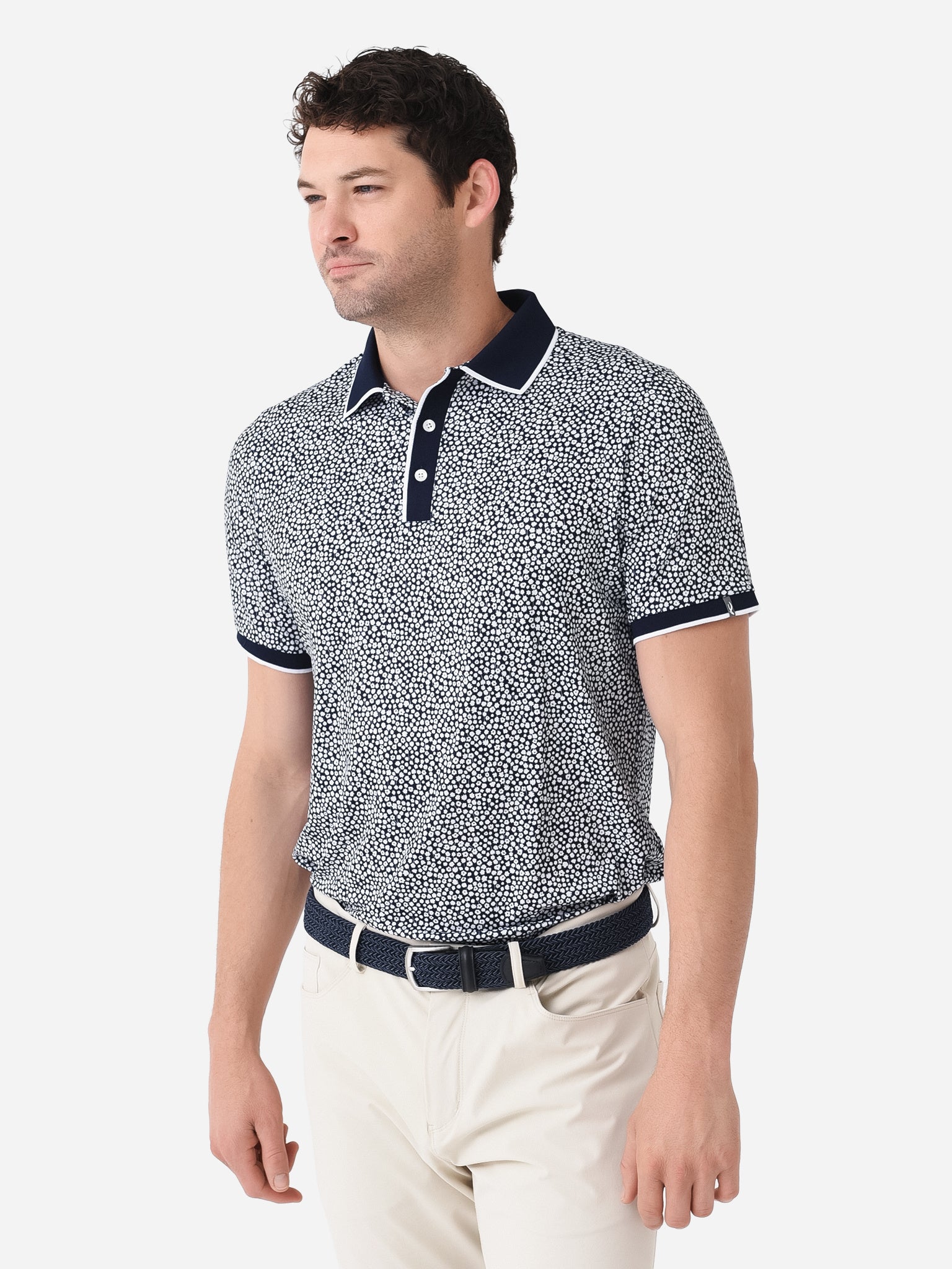 KJUS Men's Lance Printed Polo - Saint Bernard