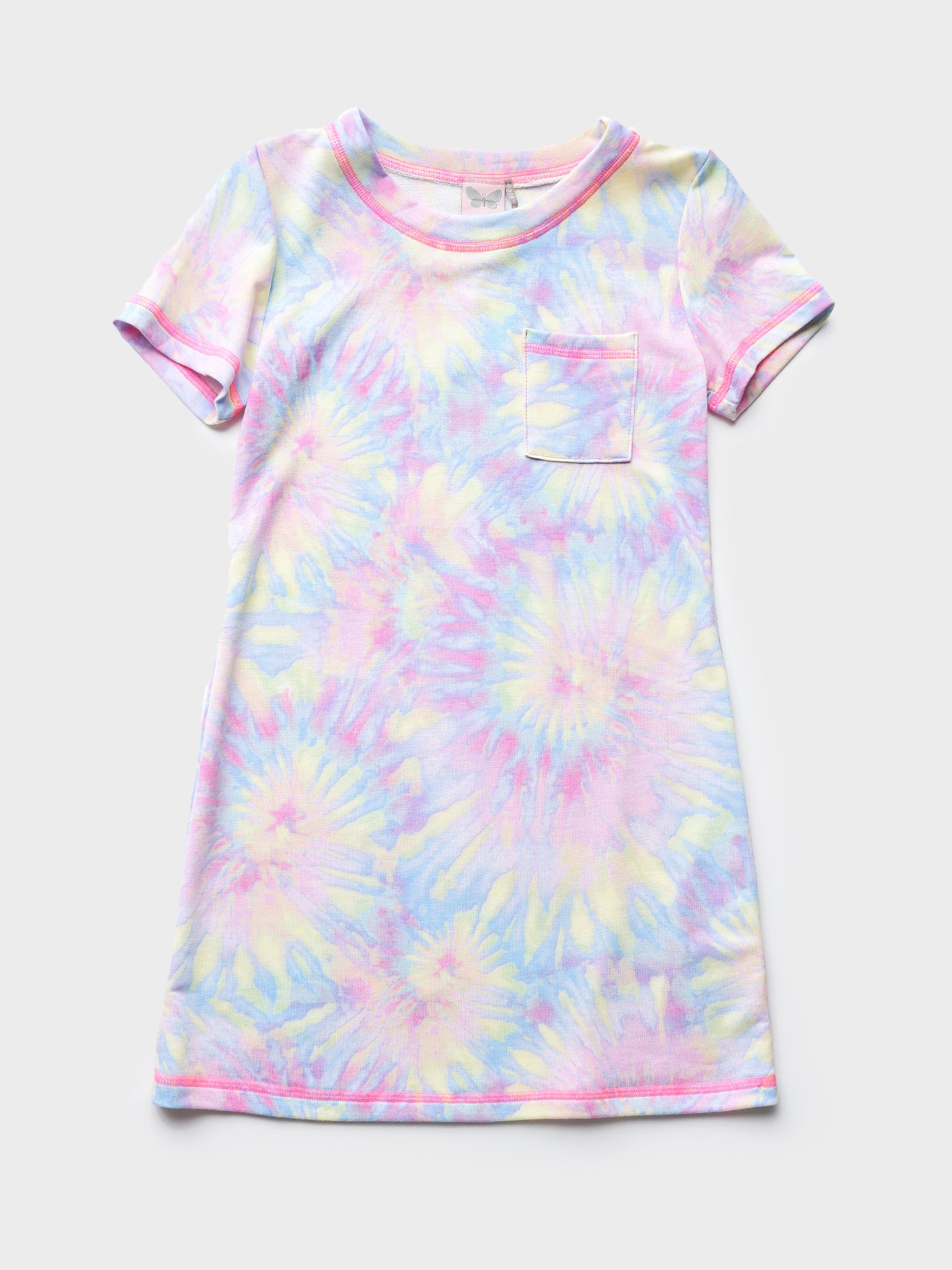 For All Seasons Girls' Tie-Dye Tee Dress - Saint Bernard