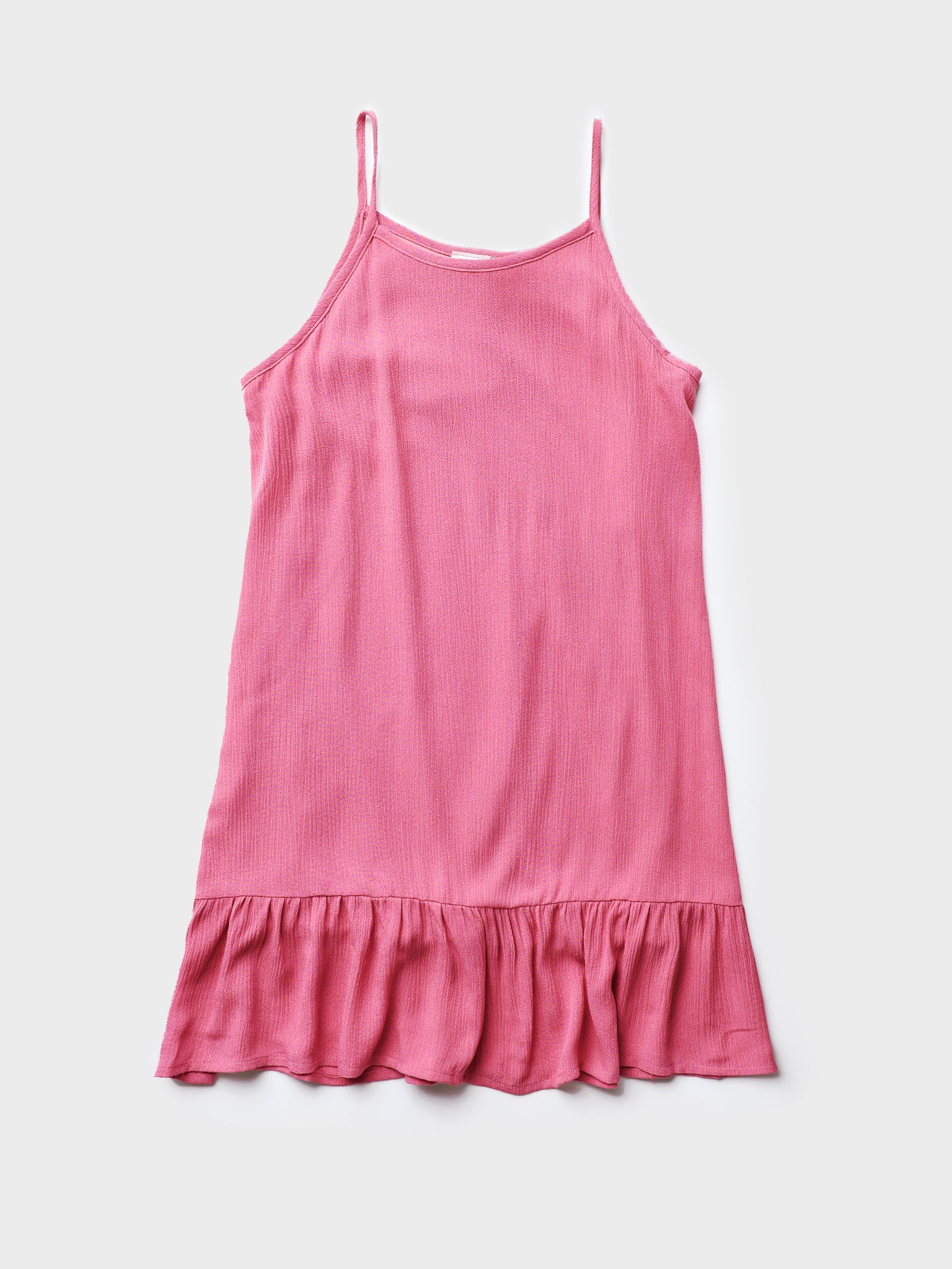 For All Seasons Girls' Tank Ruffle Bottom Dress - Saint Bernard