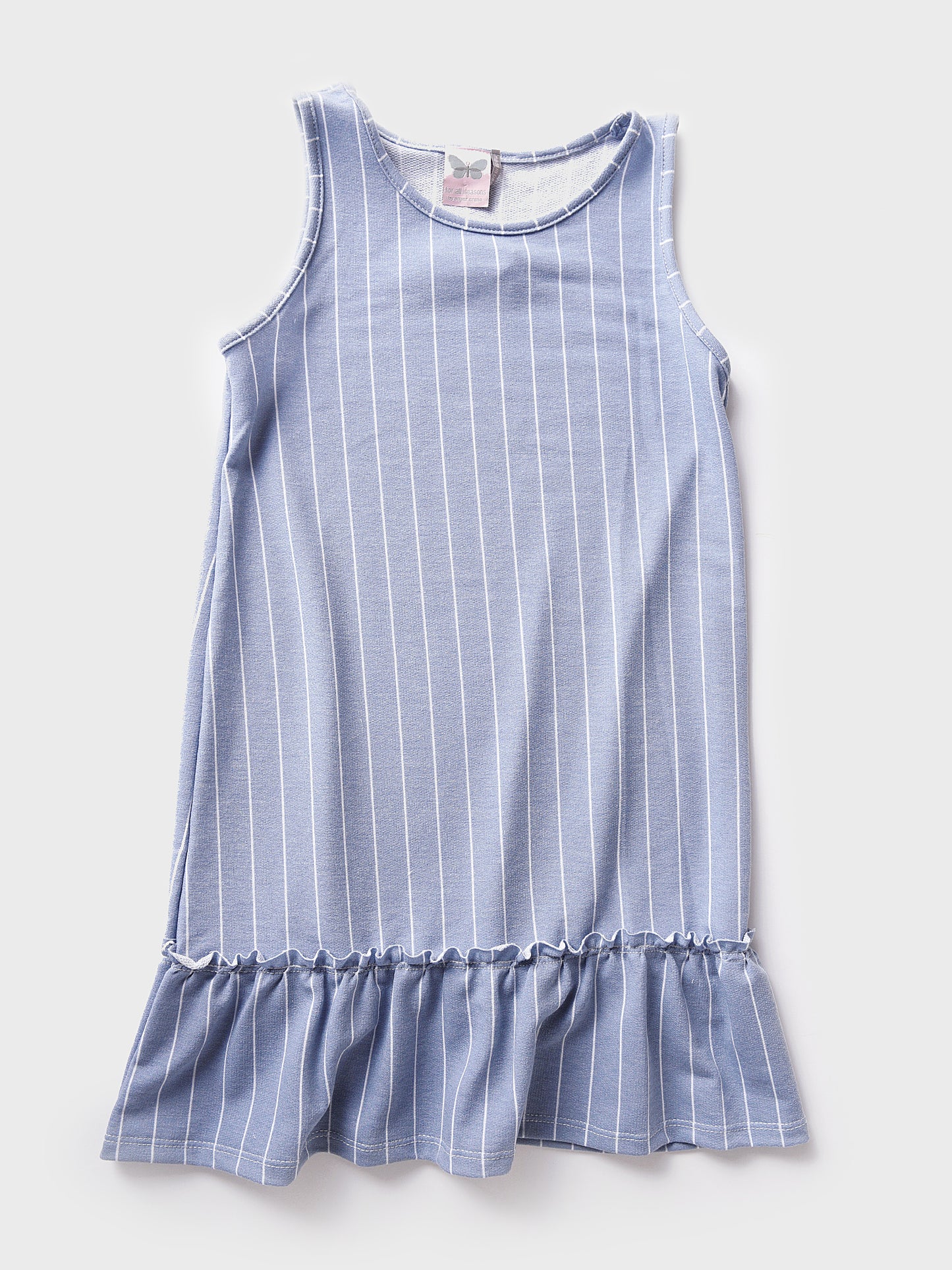 For All Seasons Girls' French Terry Drop-Waist Dress