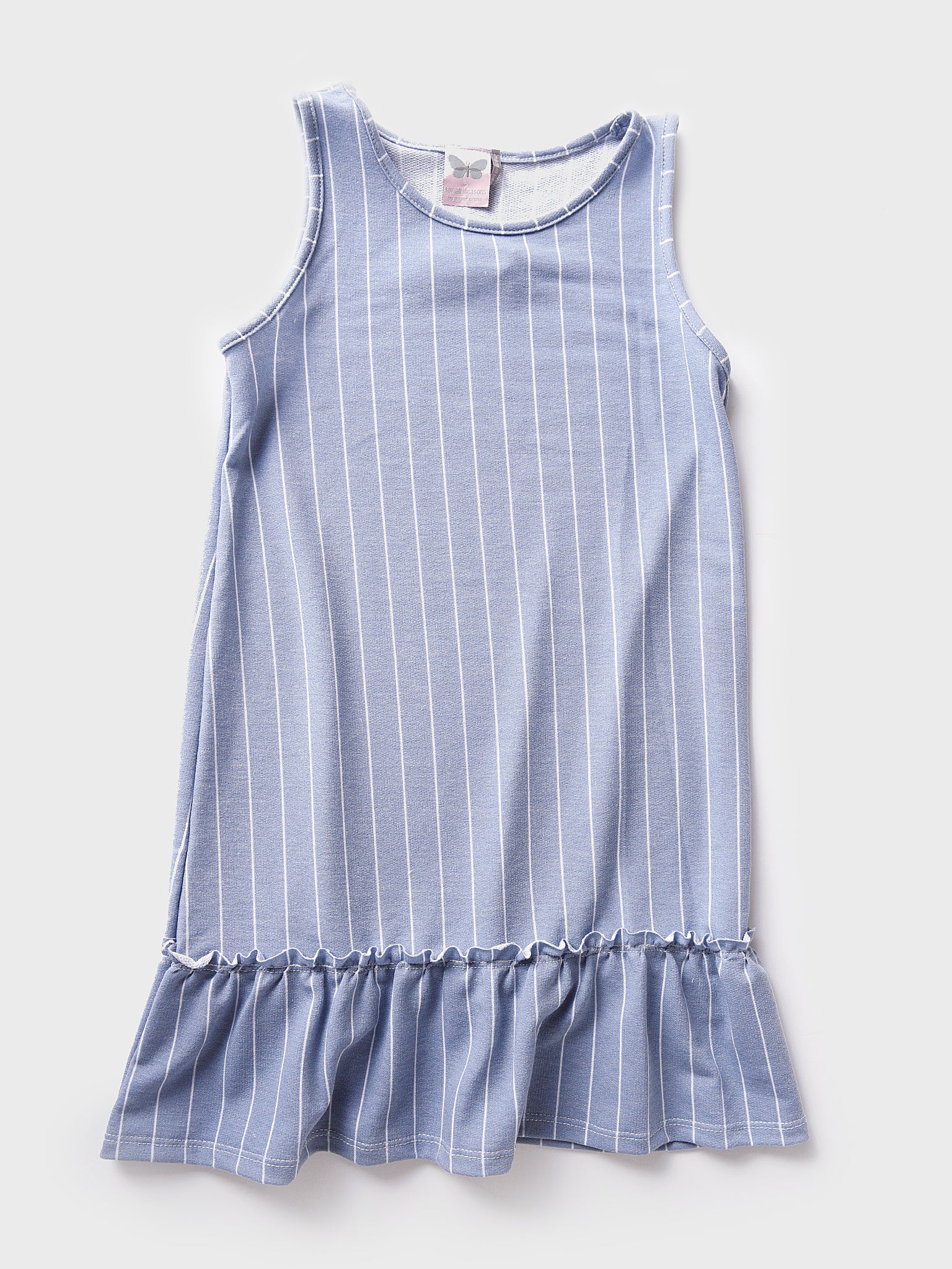 For All Seasons Girls' French Terry Drop-Waist Dress - Saint Bernard