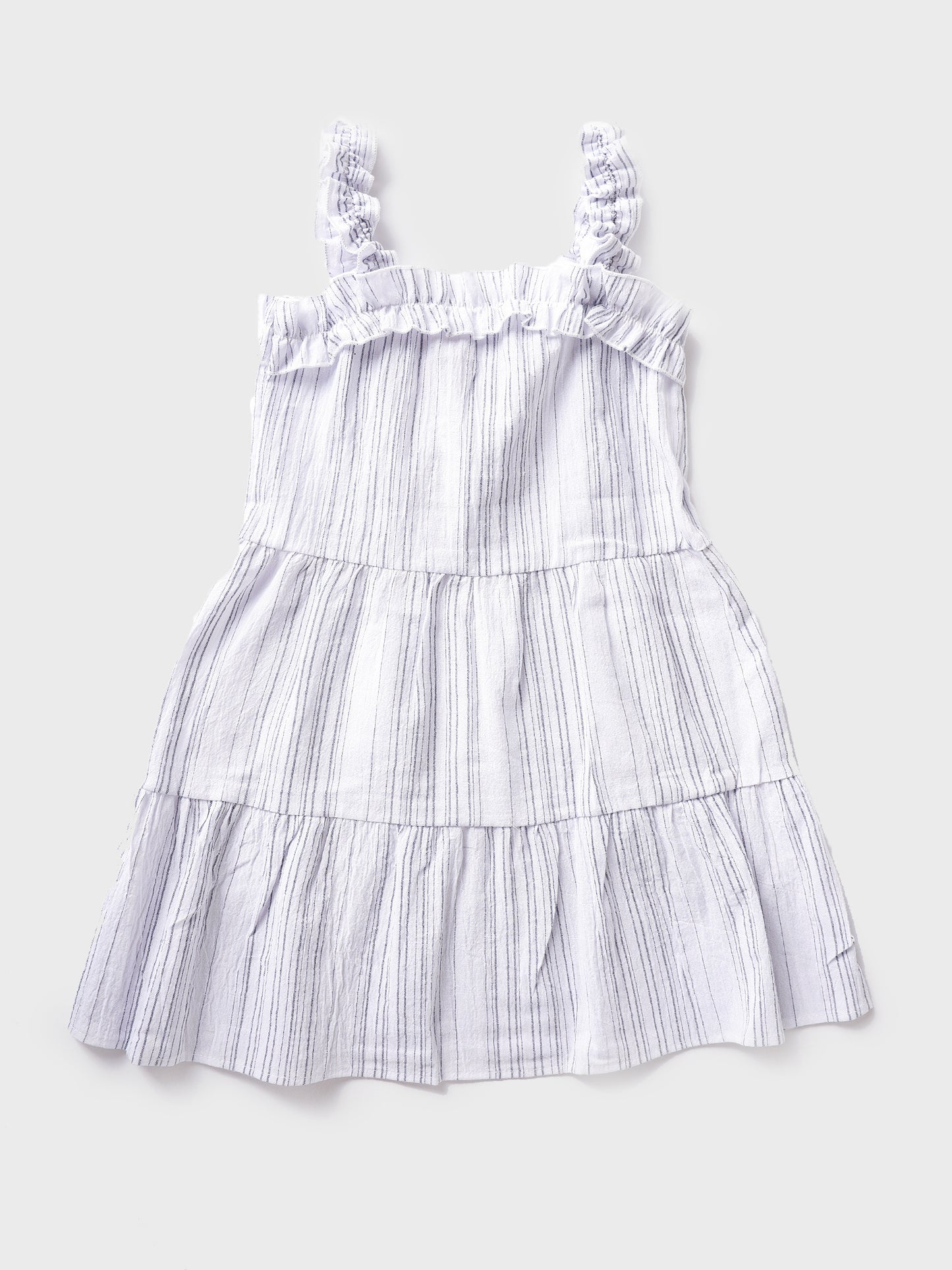 For All Seasons Girls' Stripe Tiered Dress