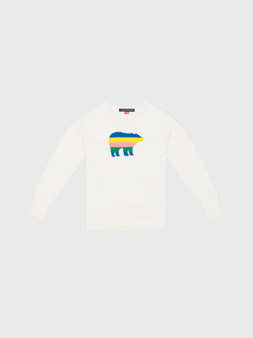 Perfect Moment Girls' Bear Crewneck Sweater