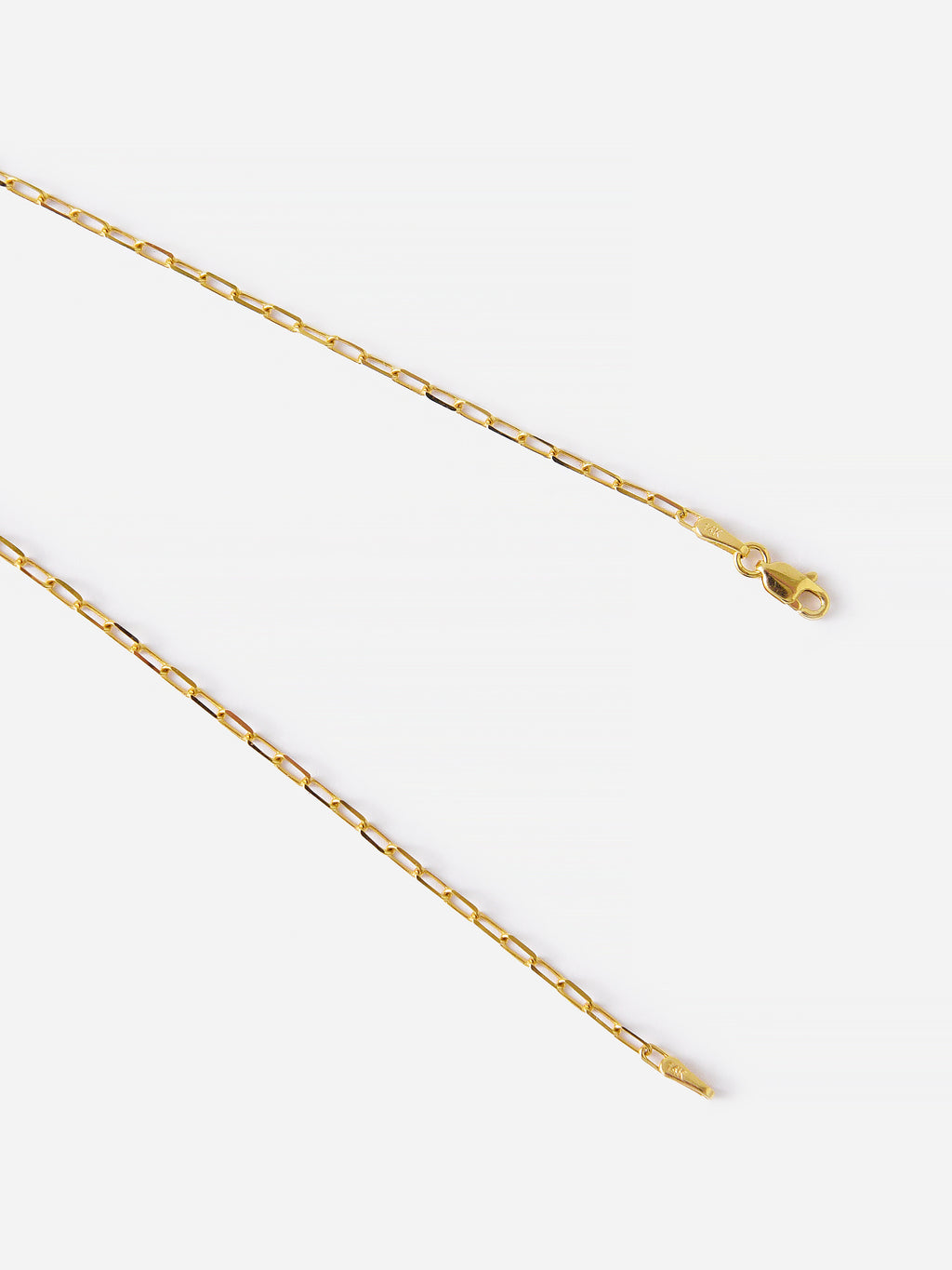 KATE PAPERCLIP NECKLACEx14KYELLOWGOLD-alt1