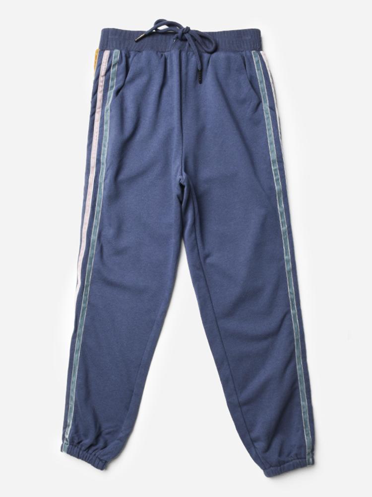 For All Seasons Girls’ French Terry Pants With Velvet Trim - Saint Bernard