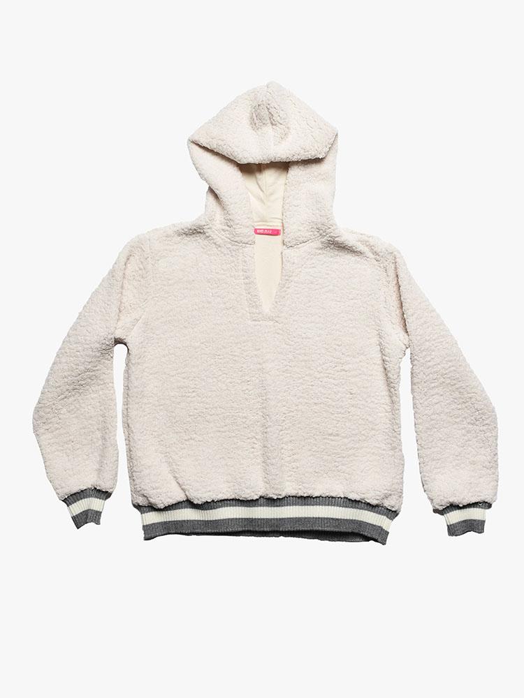 ME.N.U Girls’ Sherpa Pull Hoodie - Saint Bernard
