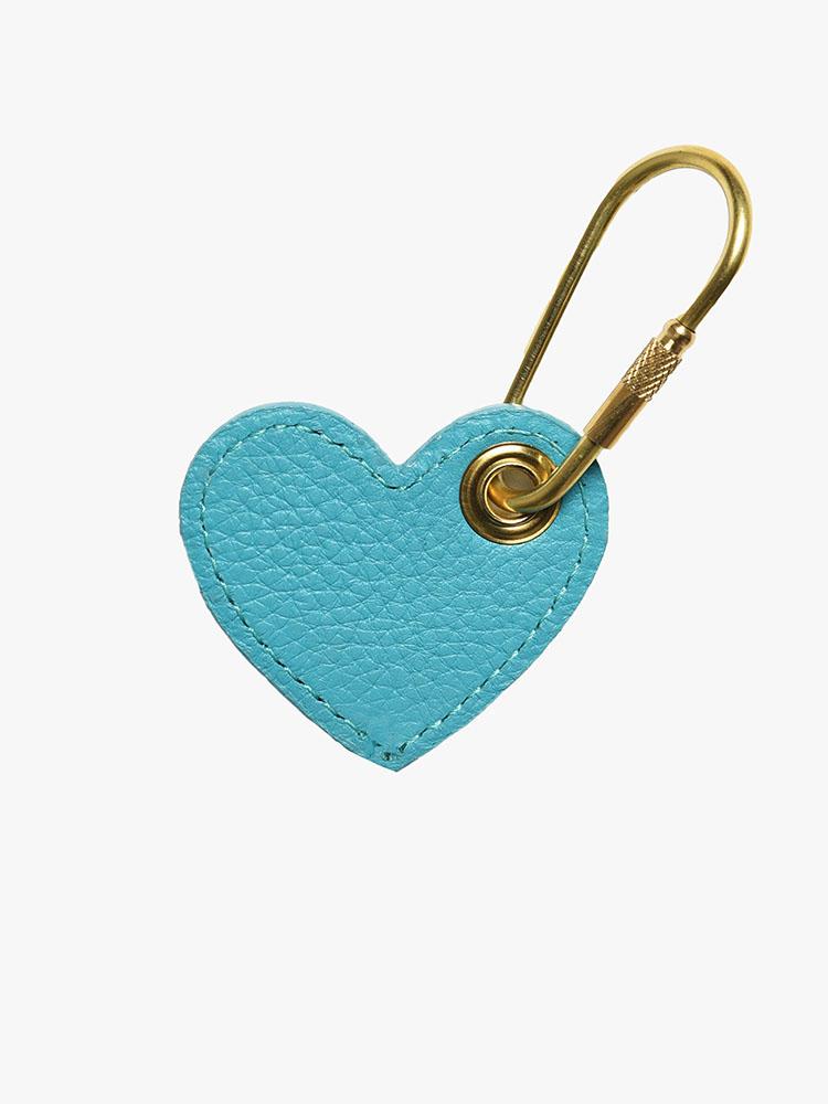 H Barnes And Co Teal Heart Key Fob