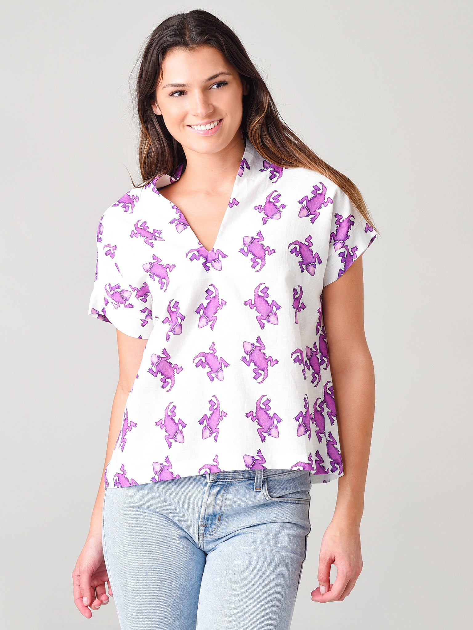 Brooke Wright Designs Women's Kimono Top - Saint Bernard