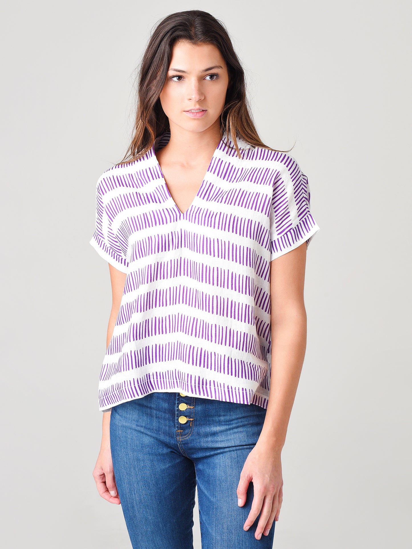 Brooke Wright Designs Women's Kimono Top - Saint Bernard