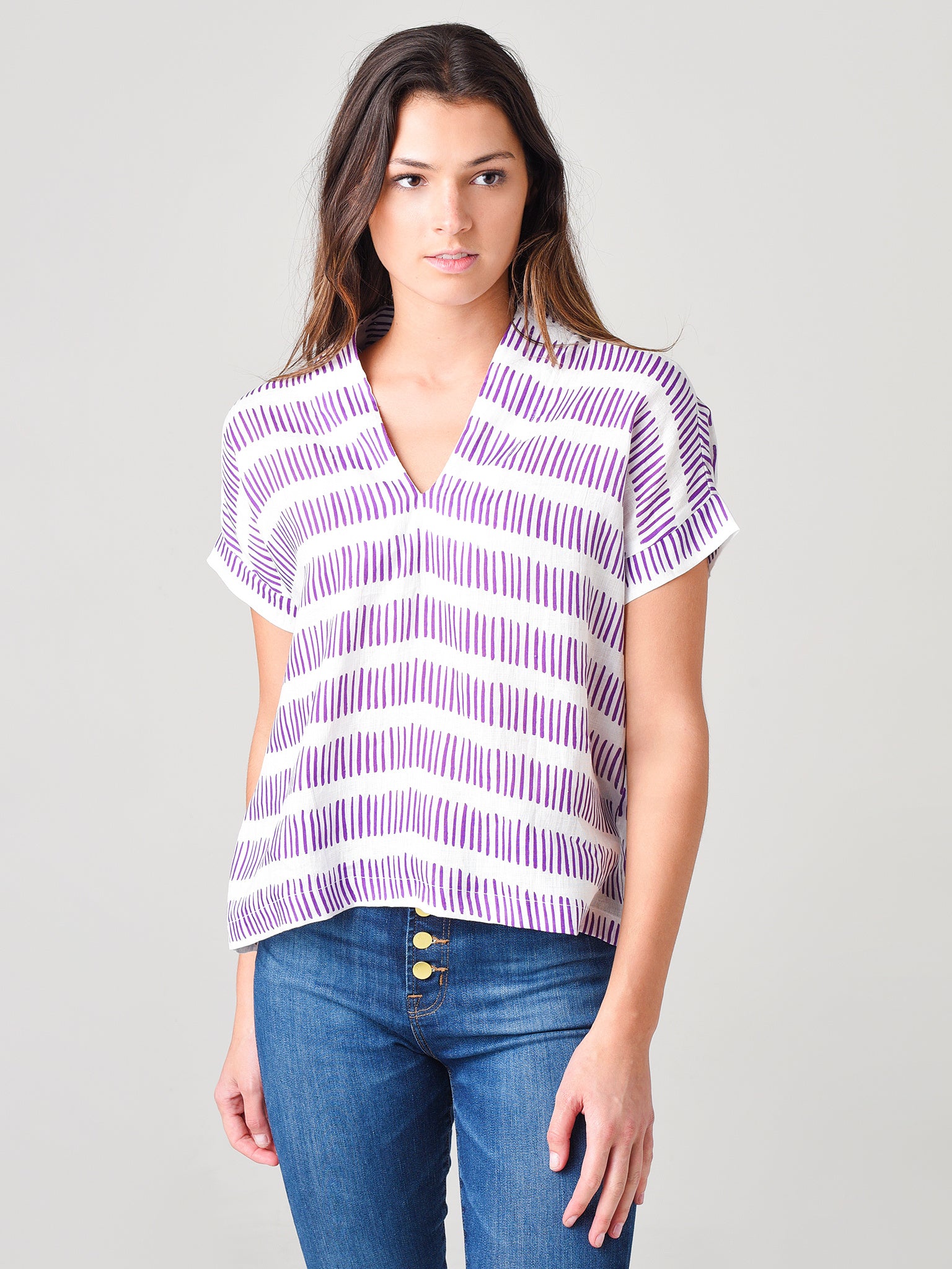 Brooke Wright Designs Women's Kimono Top - Saint Bernard