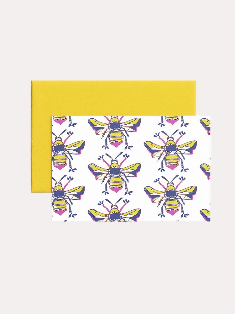Katie Kime Bees Knees Folded Notecard - Saint Bernard