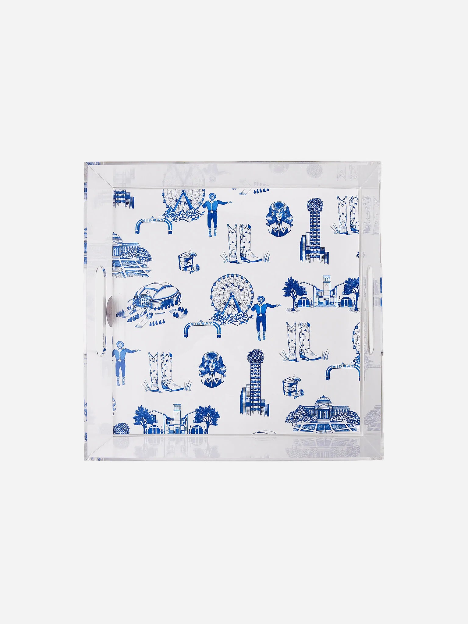 Katie Kime Dallas Toile Tray - Thumbnail 2