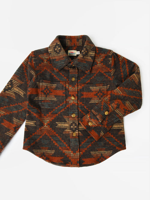 Faherty Brand Boys' Doug Good Feather Legend Sweater Shirt