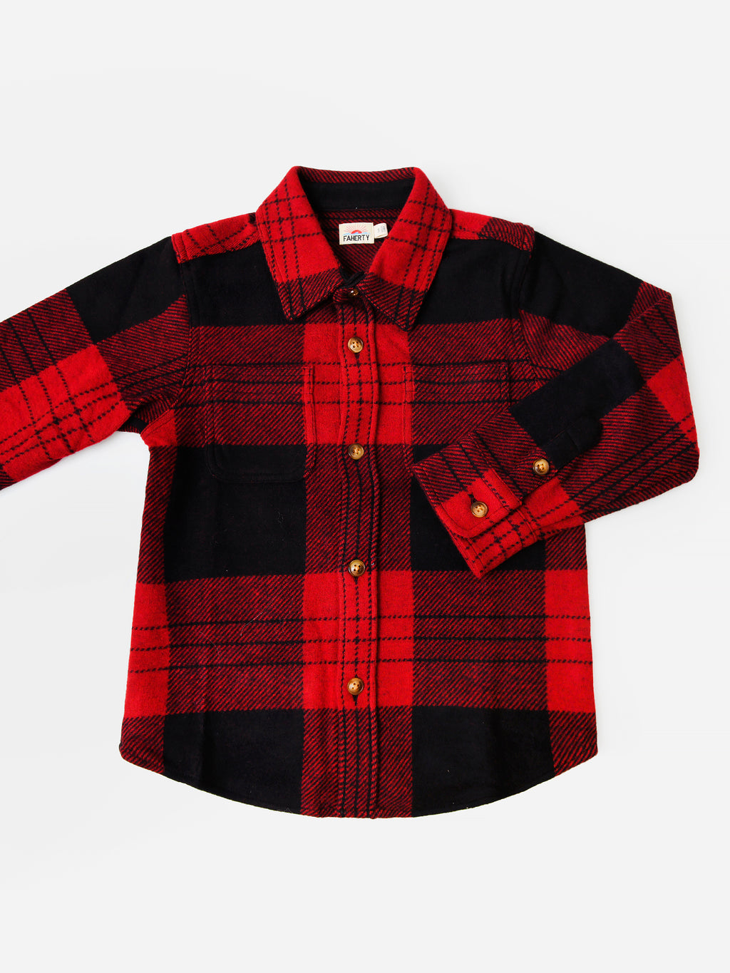 Faherty Brand Boys' Legend Sweater Shirt - Saint Bernard