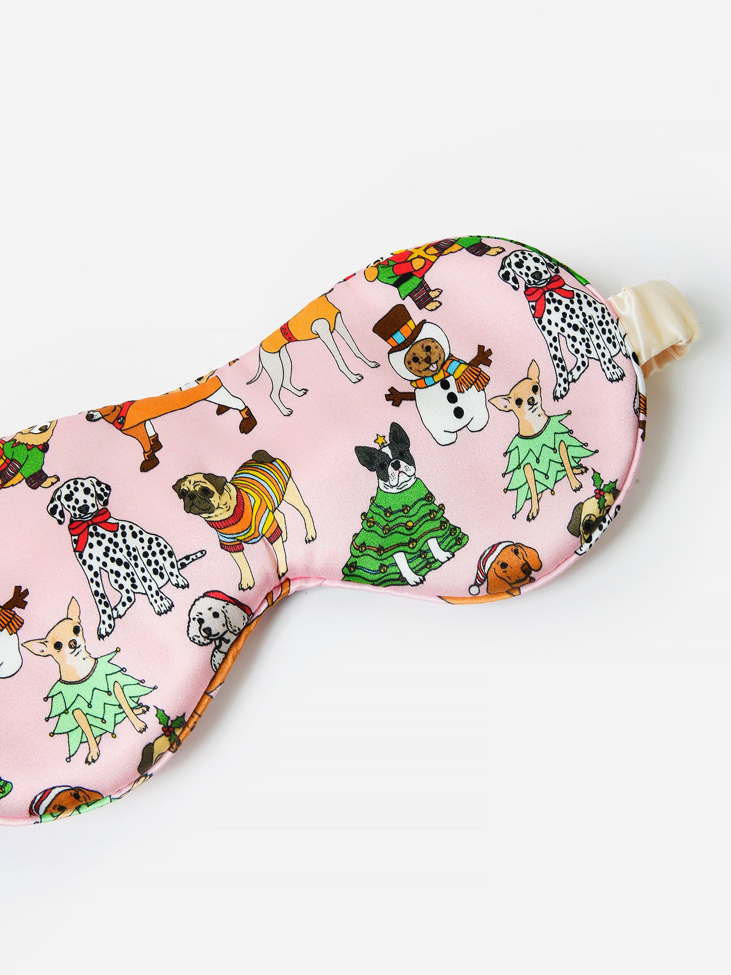 Karen Mabon Christmas Dogs Sleep Mask - Saint Bernard