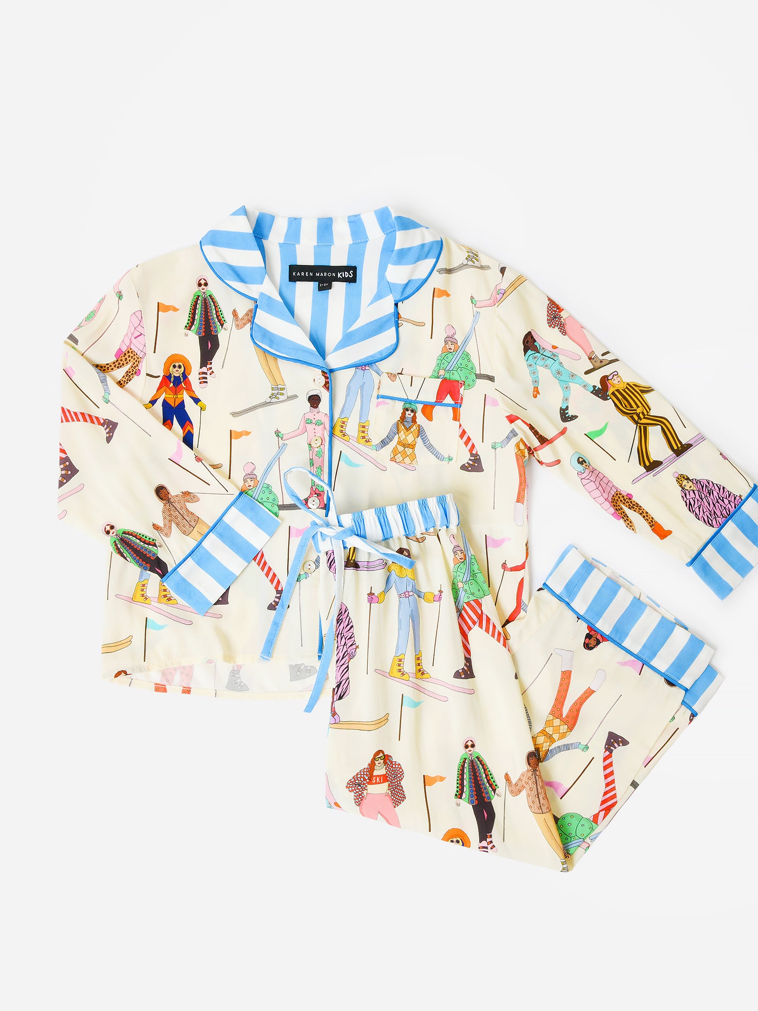 Karen Mabon Girls' Skiers Pajama Set - Saint Bernard
