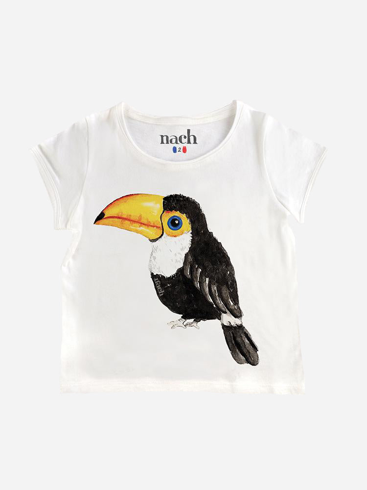 Nach Bijoux Girls' Toucan Tee - Saint Bernard