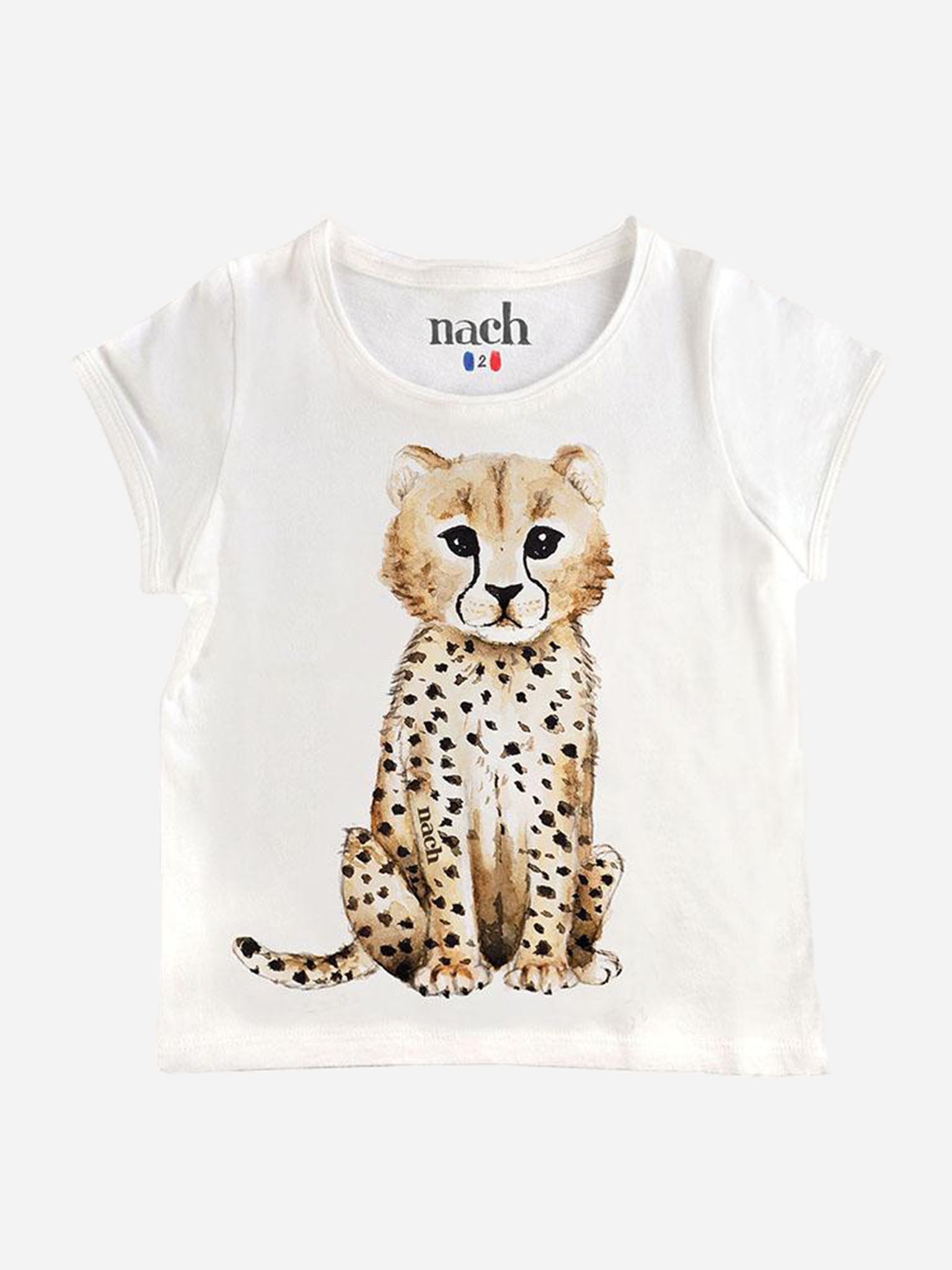 Nach Bijoux Girls' Cheetah Tee - Saint Bernard