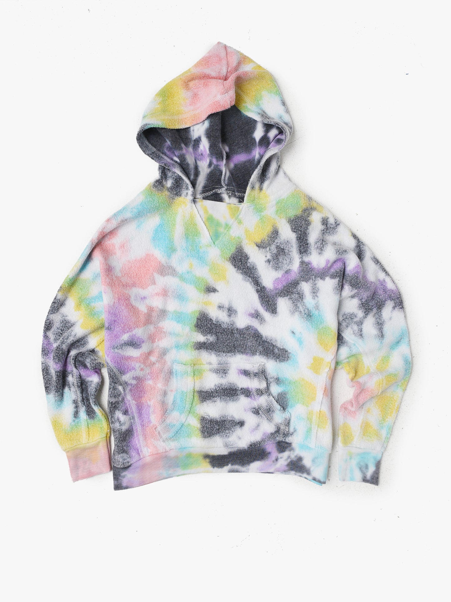 Vintage Havana Multi Swirl Tie-Dye Hooded Sweatshirt - Saint Bernard