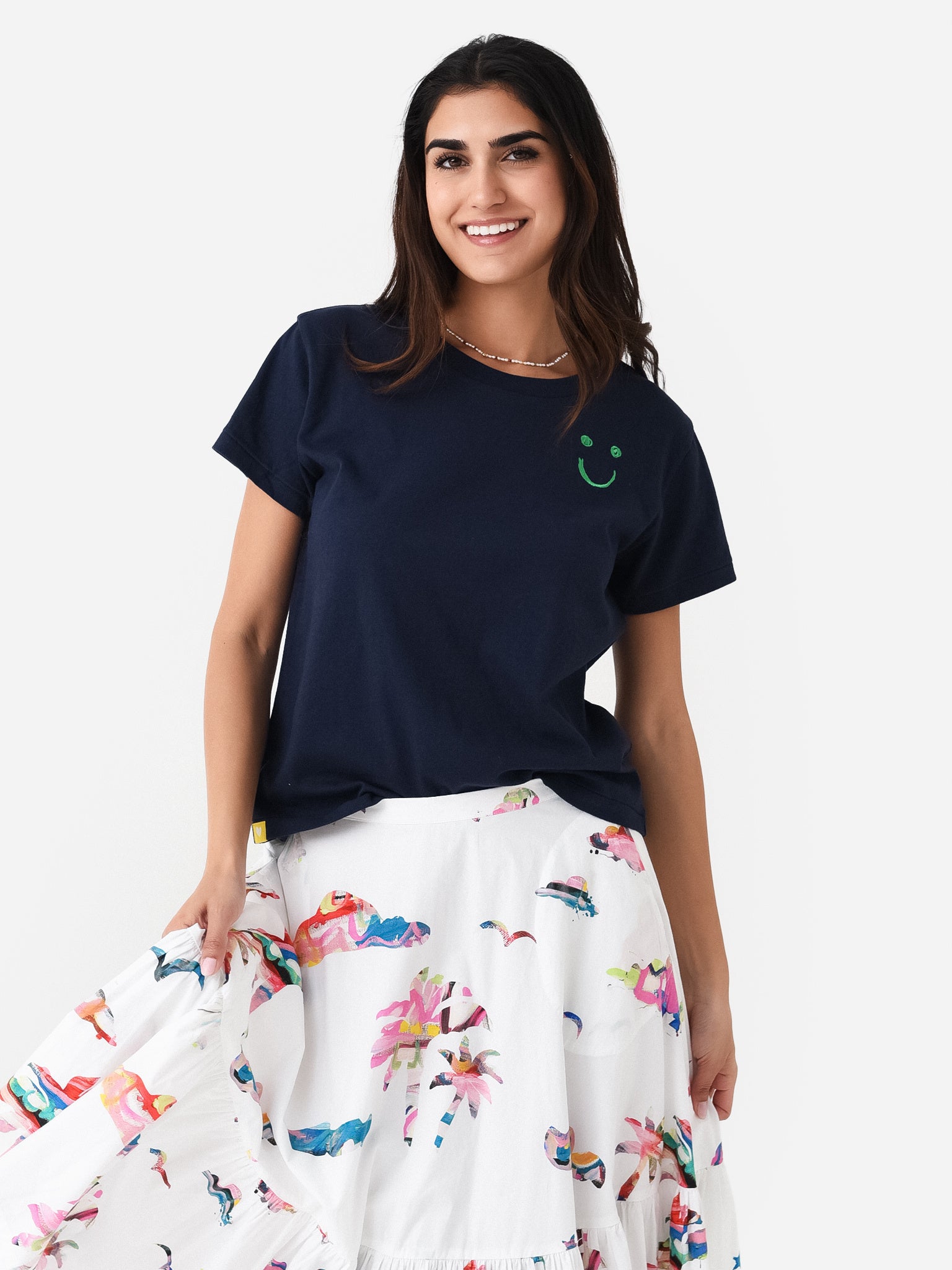 Kerri Rosenthal Women's Suke Smiley Tee - Saint Bernard