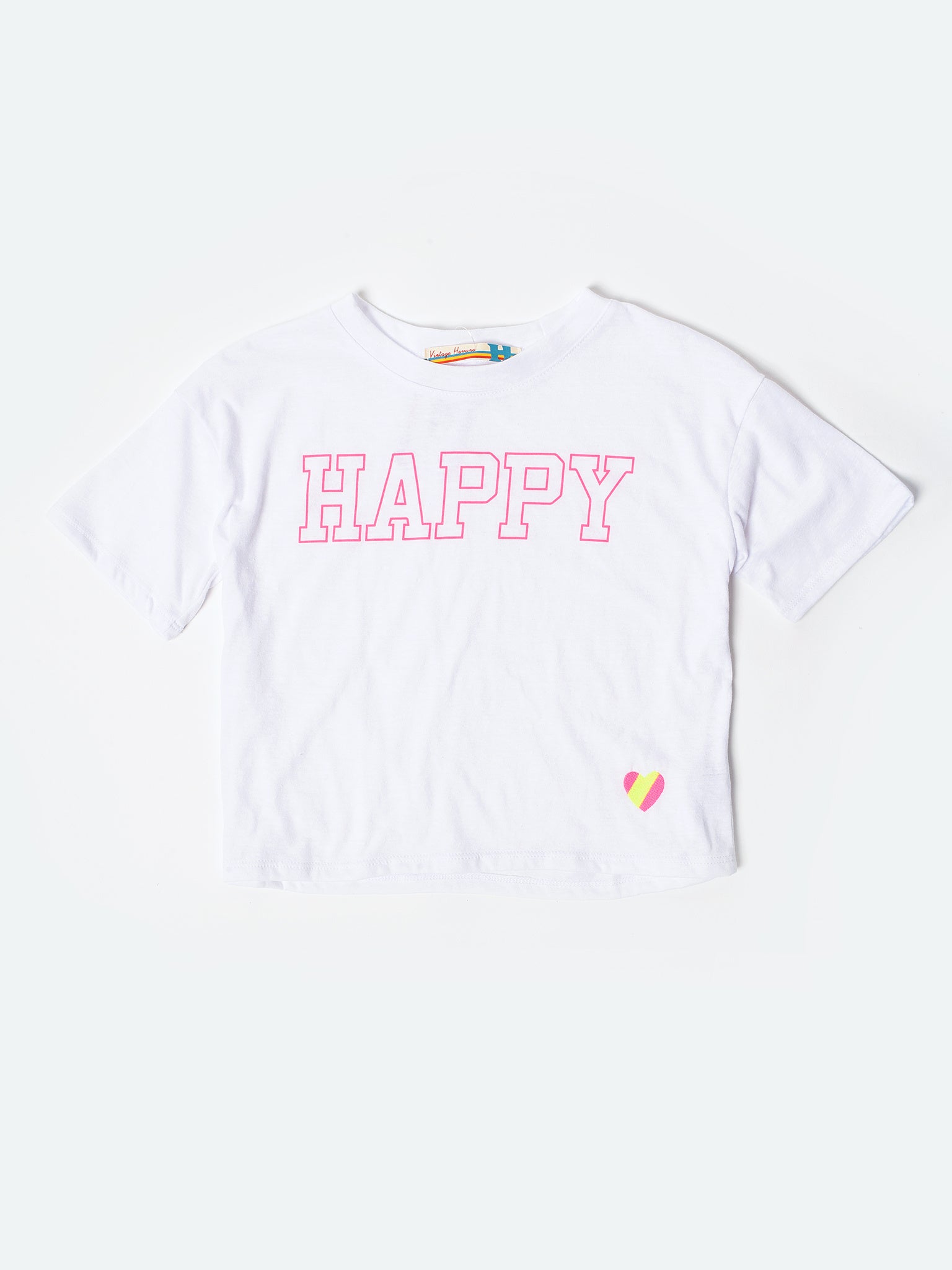 Vintage Havana Girls' Happy T-Shirt - Saint Bernard