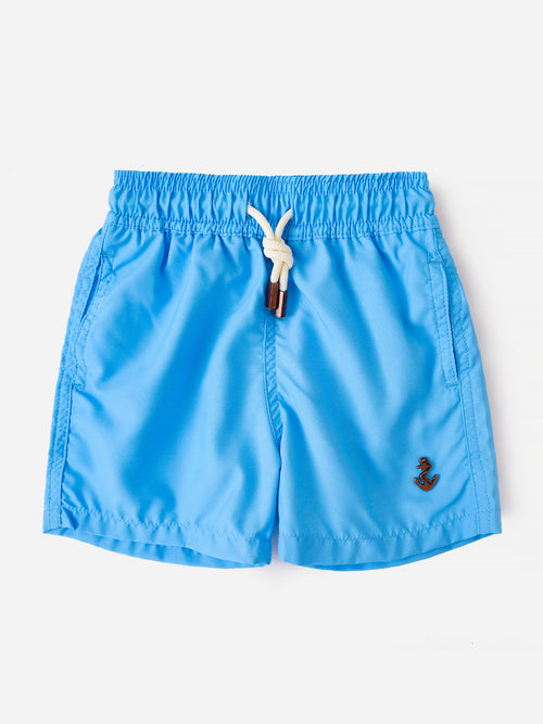 Retromarine Boys' Pastel Blue Swim Trunk