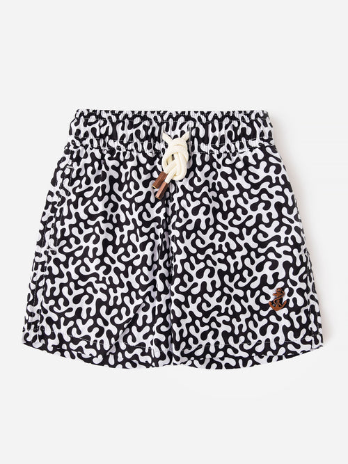 Retromarine Boys' Coral Swim Trunk